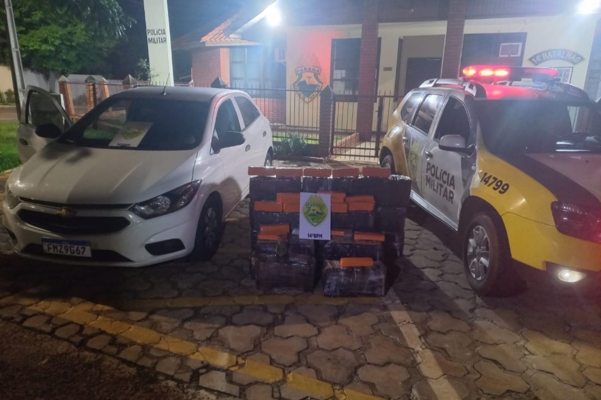 Itaipulândia: Polícia Militar apreende 302 kg de maconha e recupera veículo furtado