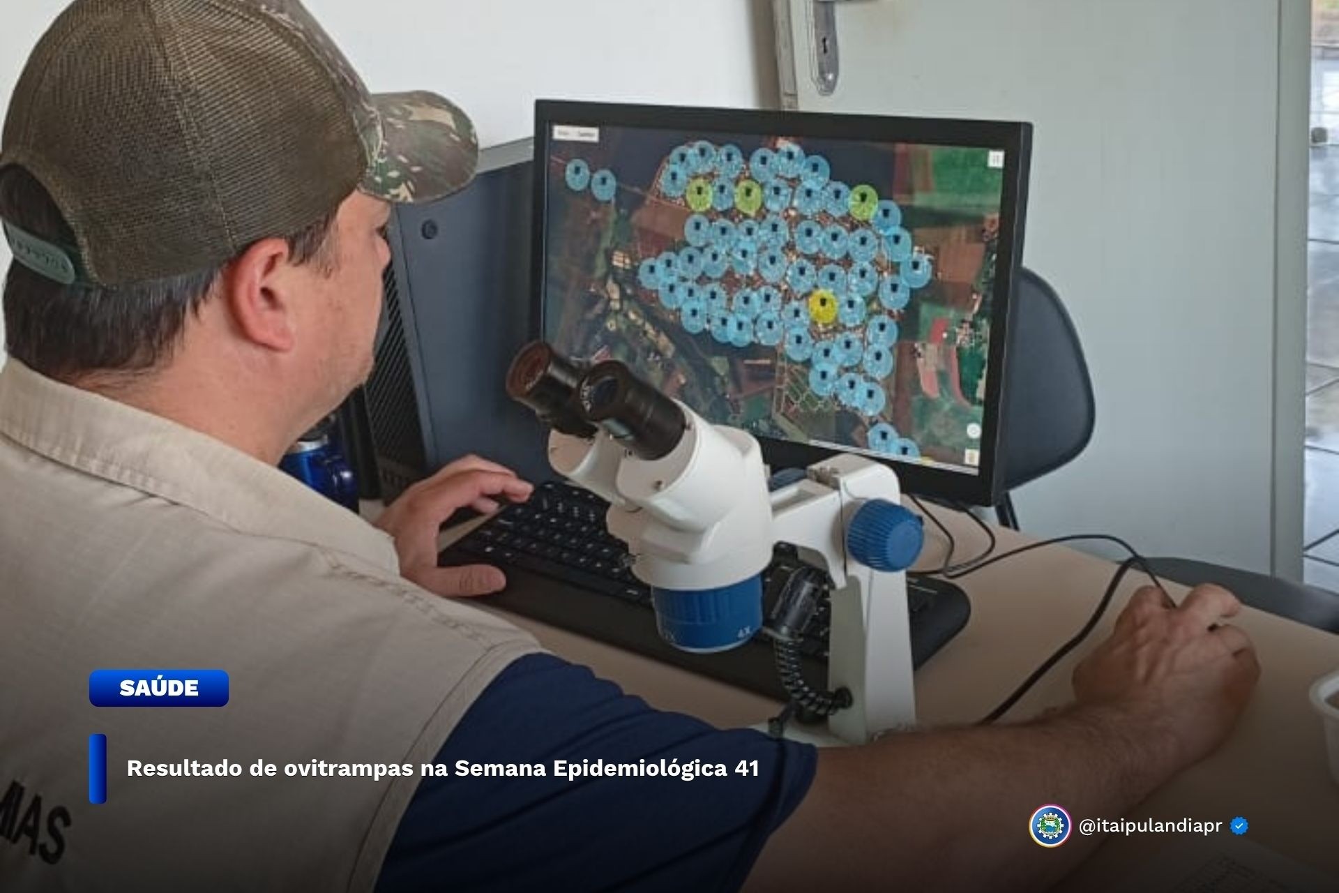 Itaipulândia: Resultado de ovitrampas na Semana Epidemiológica 41