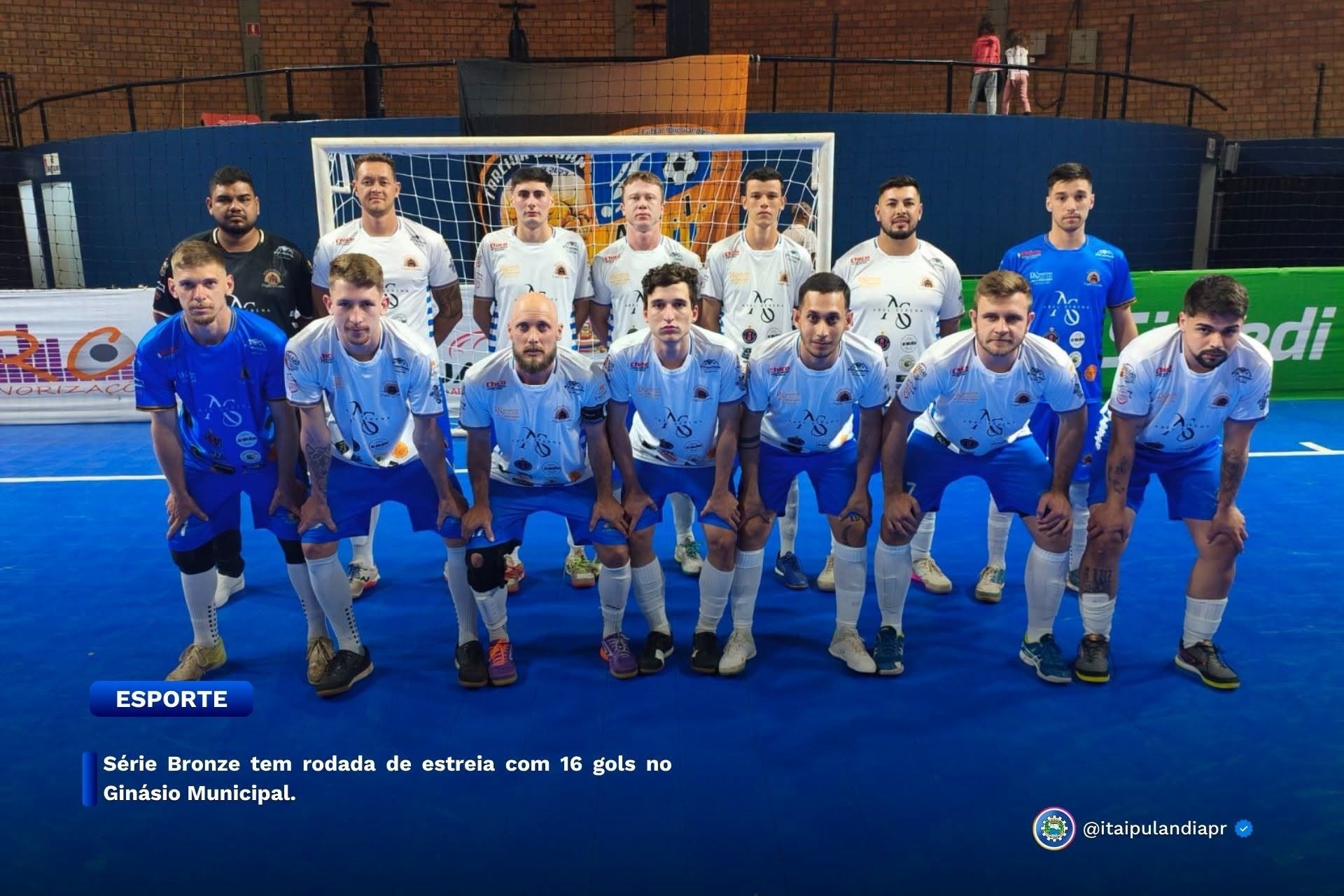 Itaipulândia: Série Bronze tem rodada de estreia com 16 gols no Ginásio Municipal.