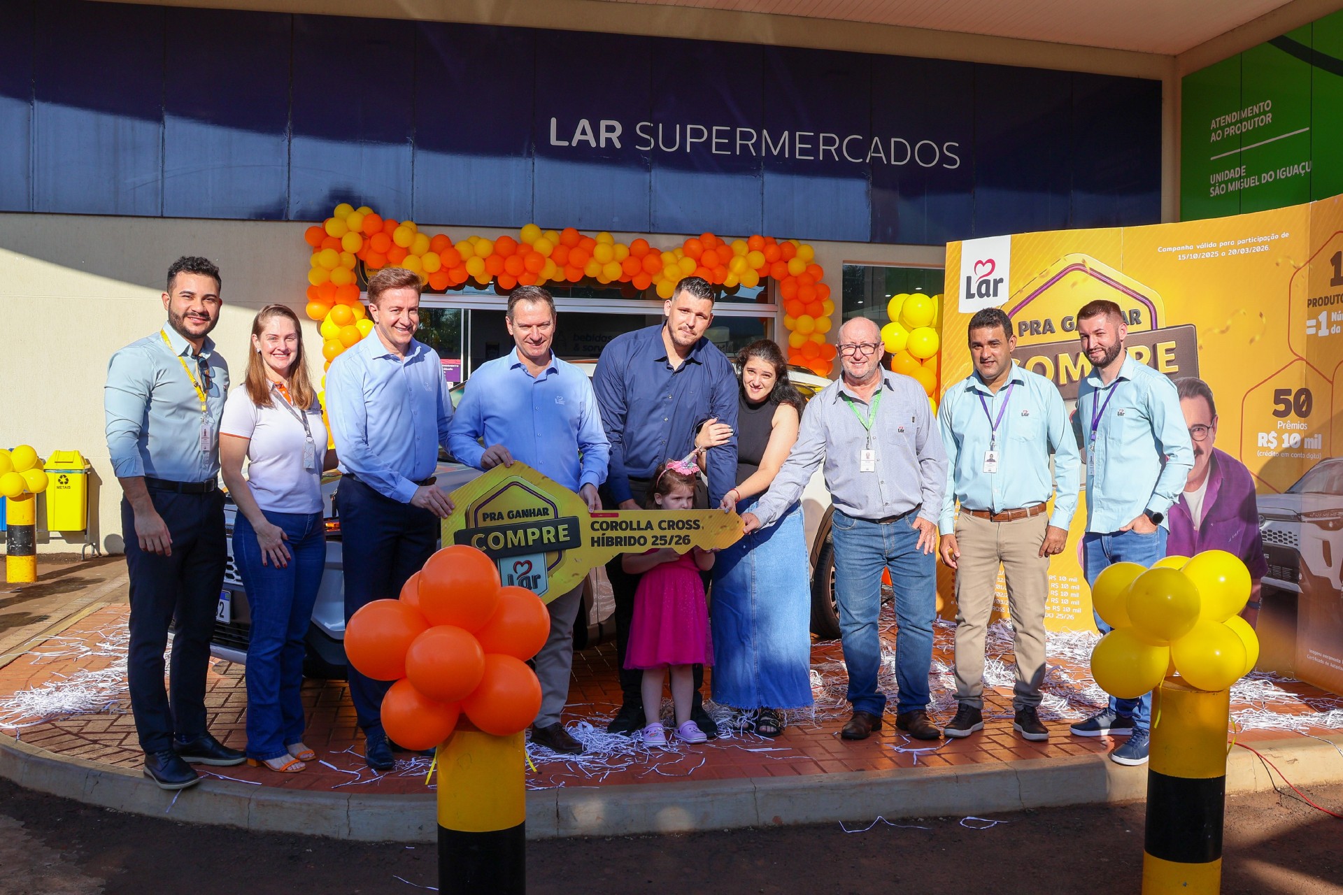 Lar Cooperativa entrega Corolla Cross Híbrido e encerra campanha 