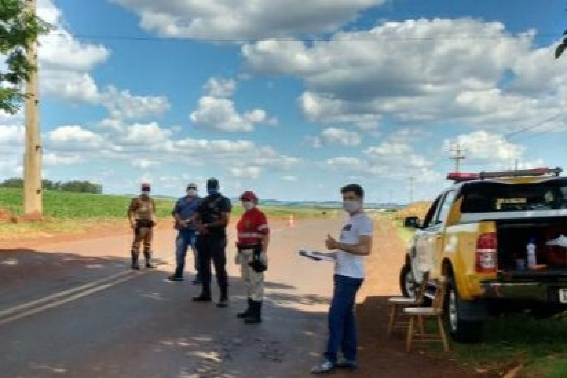 Mais de 100 pessoas estão envolvidas nos trabalhos de barreiras sanitárias em Santa Helena