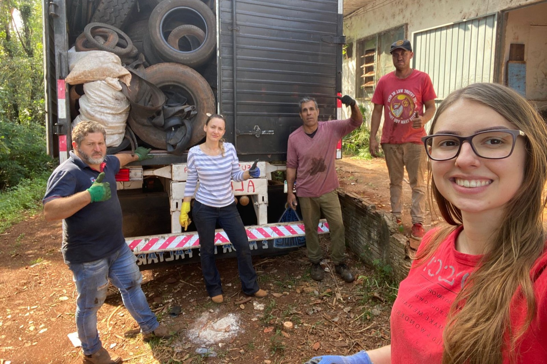 Mais de 5 toneladas de pneus inservíveis em Missal tiveram destinação para reciclagem