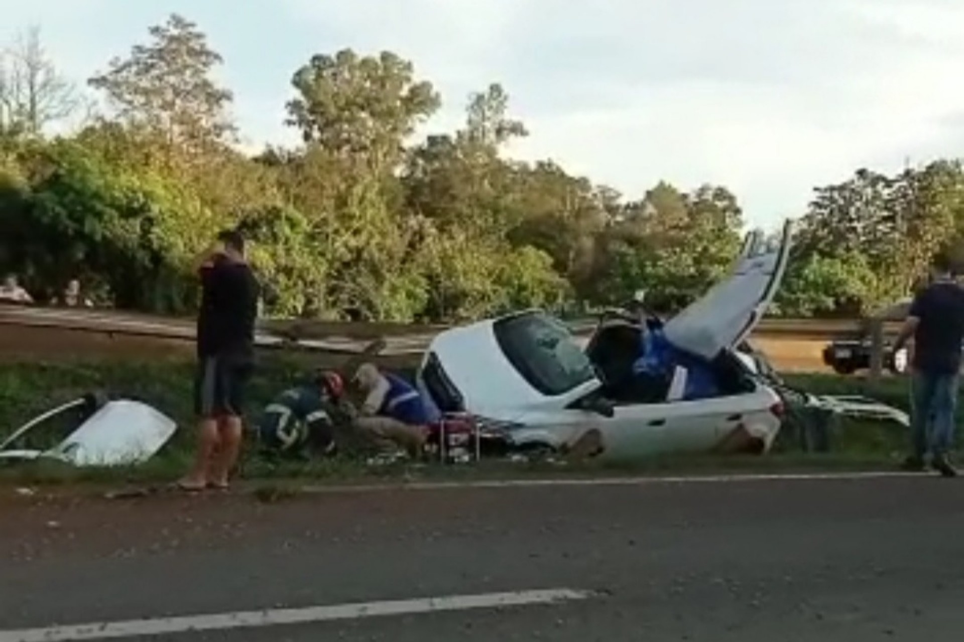 Medianeira: Um morre e dois ficam feridos em acidente na BR-277