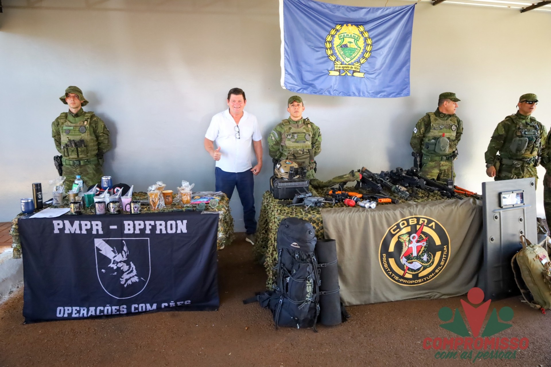 Missal esteve representada na inauguração da Base da Polícia de Fronteira em Santa Helena