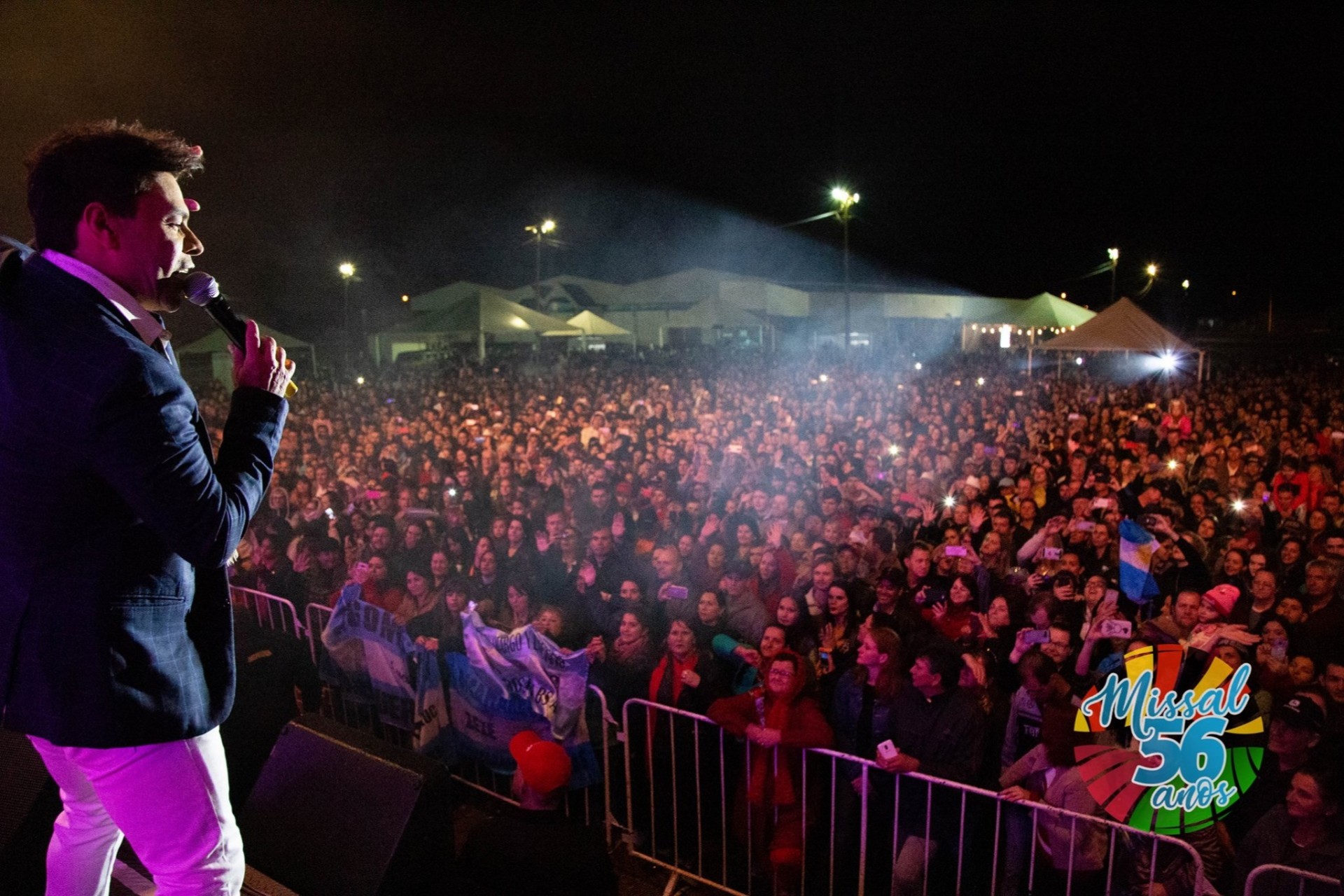 Missal recebeu um grande show na noite de 25 de julho, a dupla Zezé di Camargo e Luciano