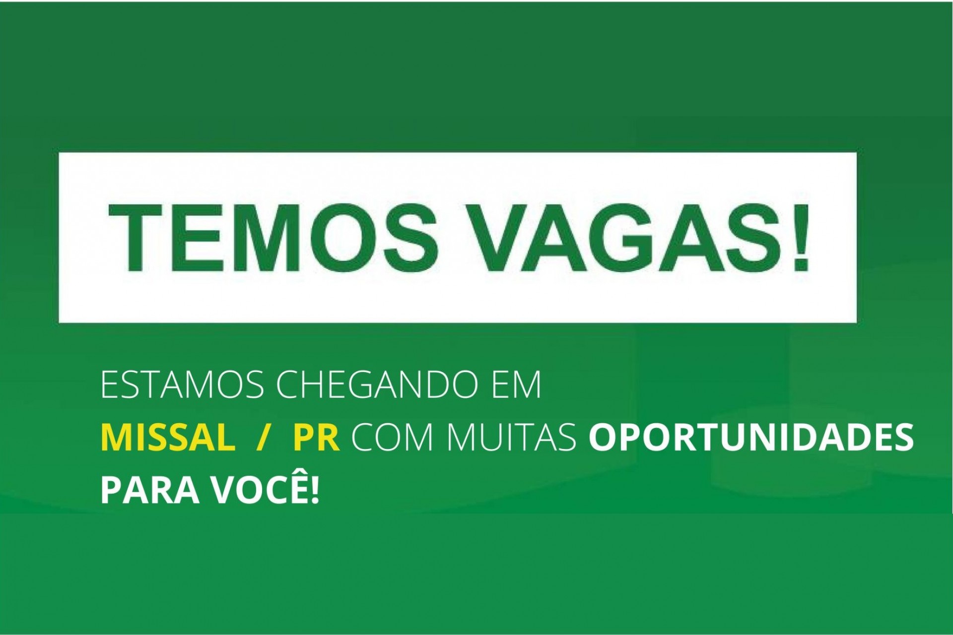 Missal: Vagas de Emprego