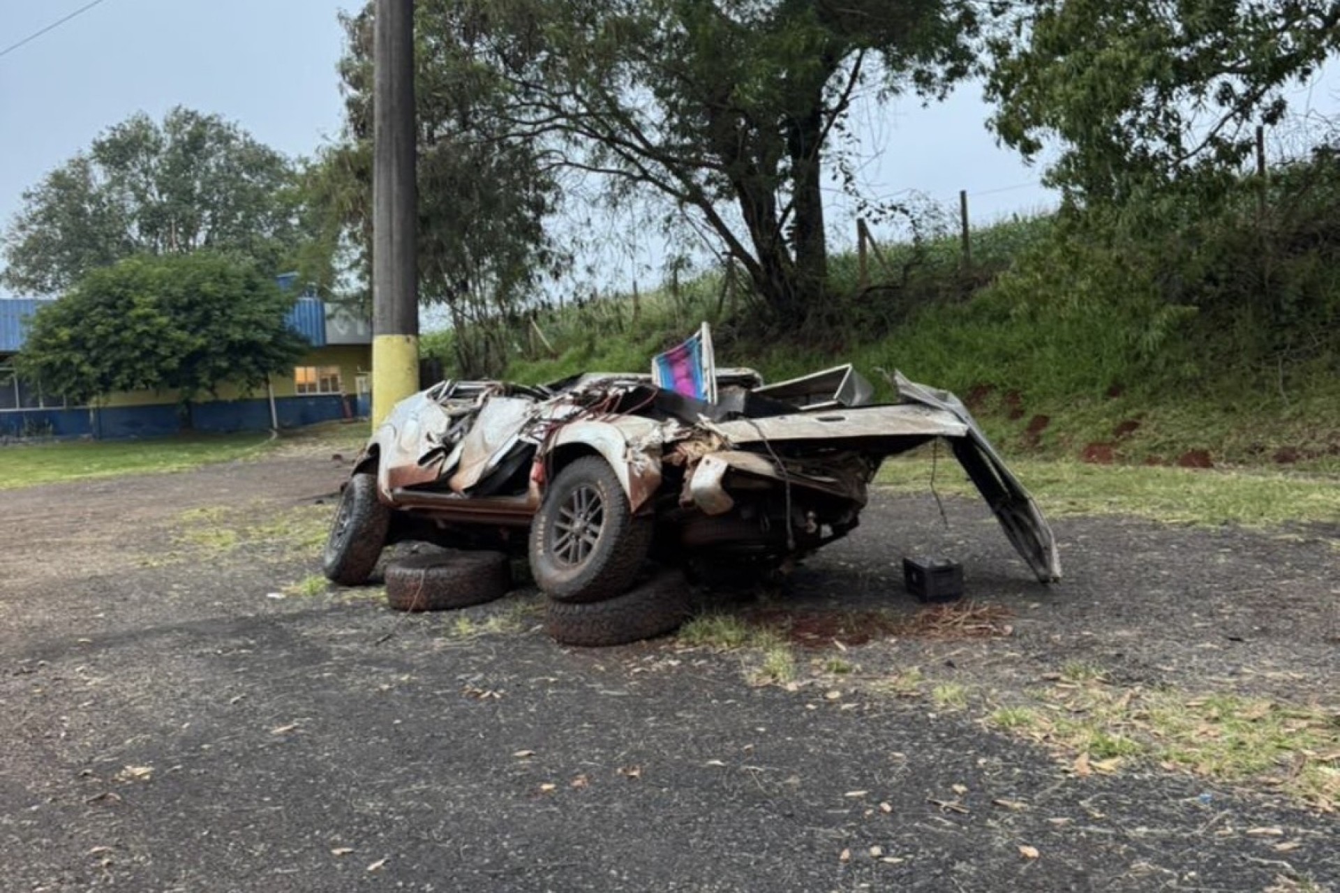 Morador de Missal morre após capotamento de caminhonete na BR-277 em Medianeira