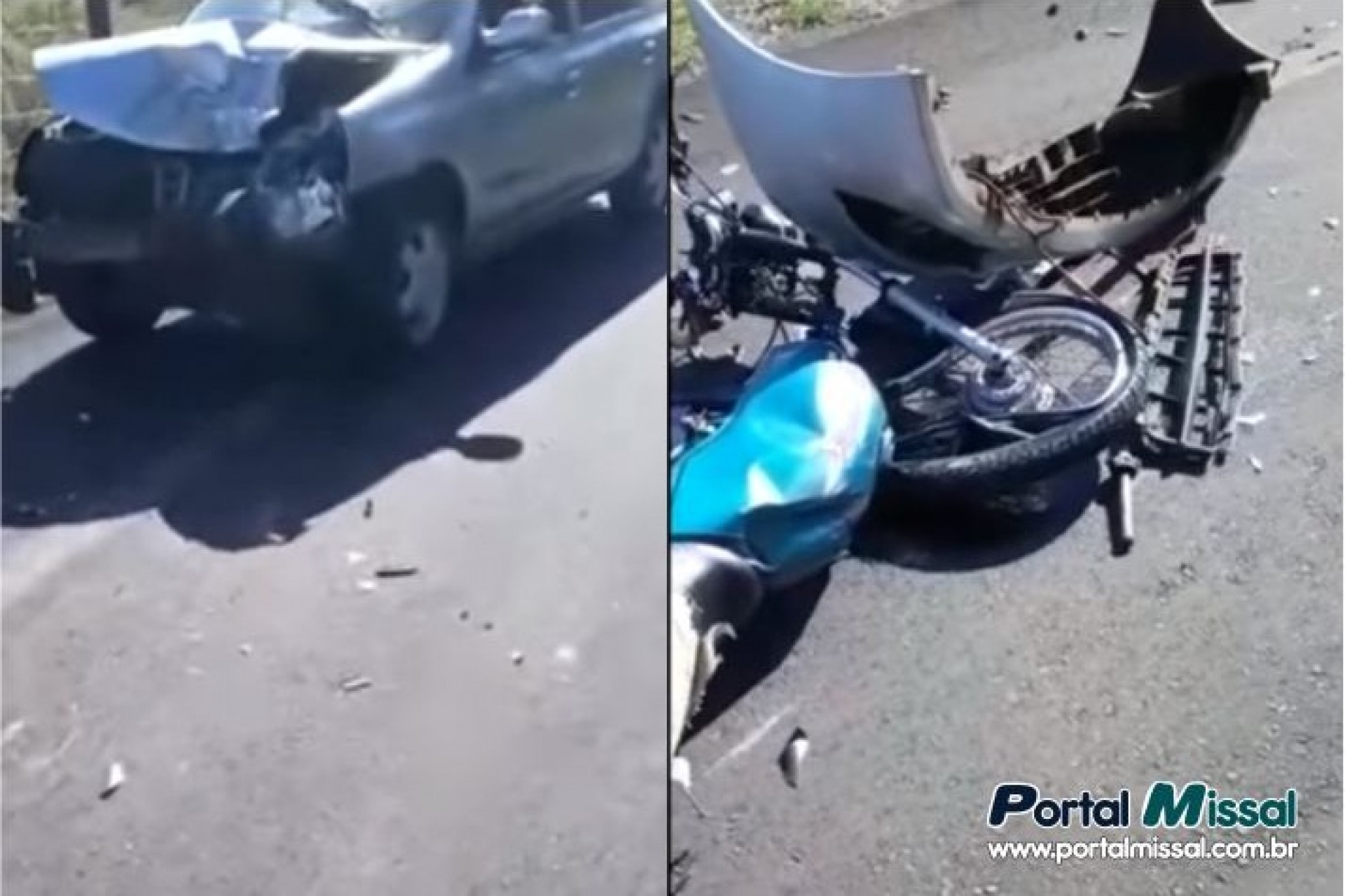 Morador do Portão Ocoí fica ferido em acidente na Estrada da Santa em Itaipulândia