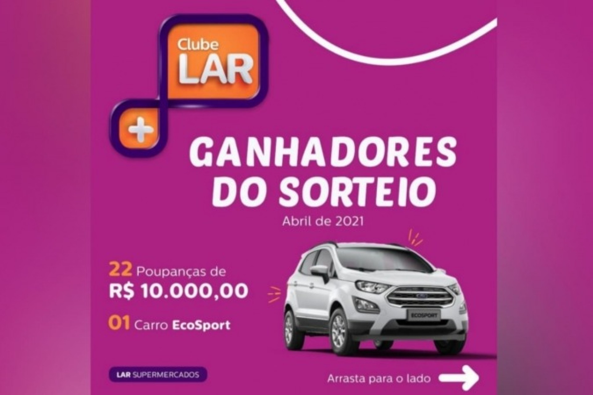 Moradora de São Miguel do Iguaçu é ganhadora do carro 0km do Clube Lar Mais