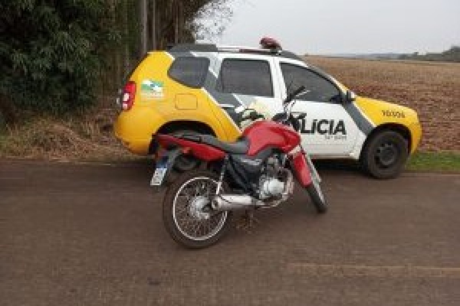 Moto roubada em Missal é recuperada pela Polícia Militar de Itaipulândia