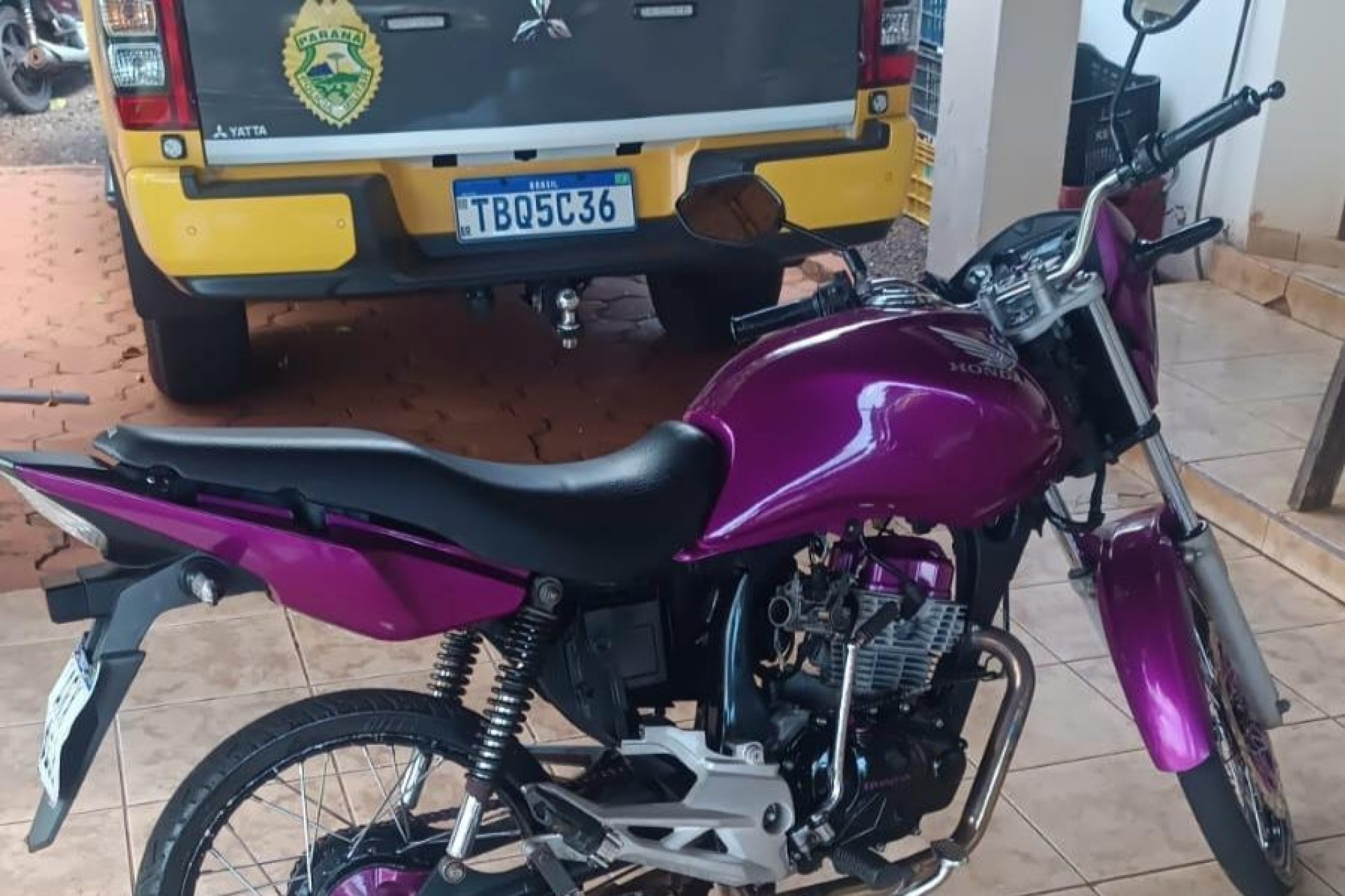 Motocicleta com diversas irregularidades é apreendida pela PM em Itaipulândia