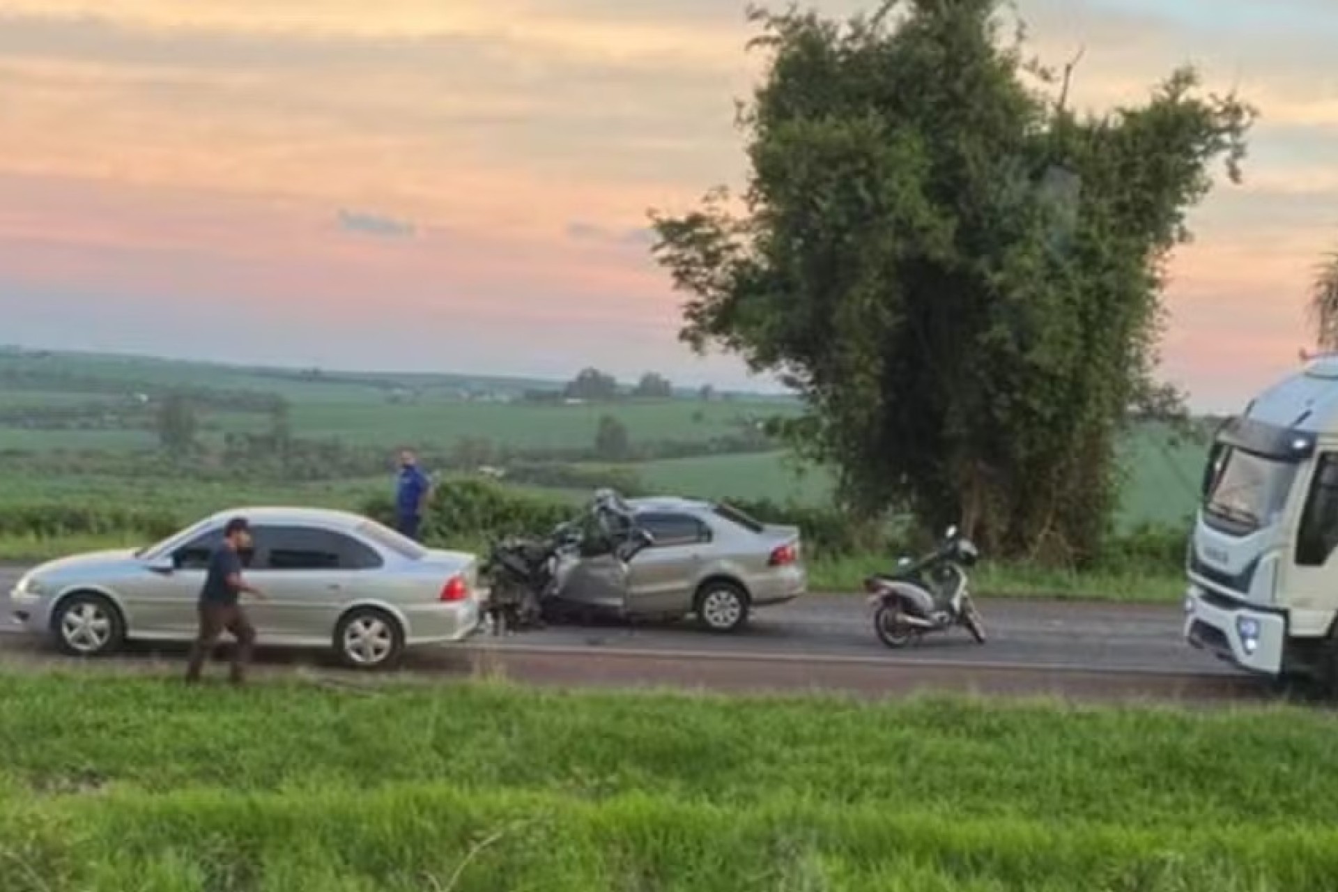 Motorista morre após ultrapassagem proibida, e PRF encontra 50 kg de maconha no carro, no PR