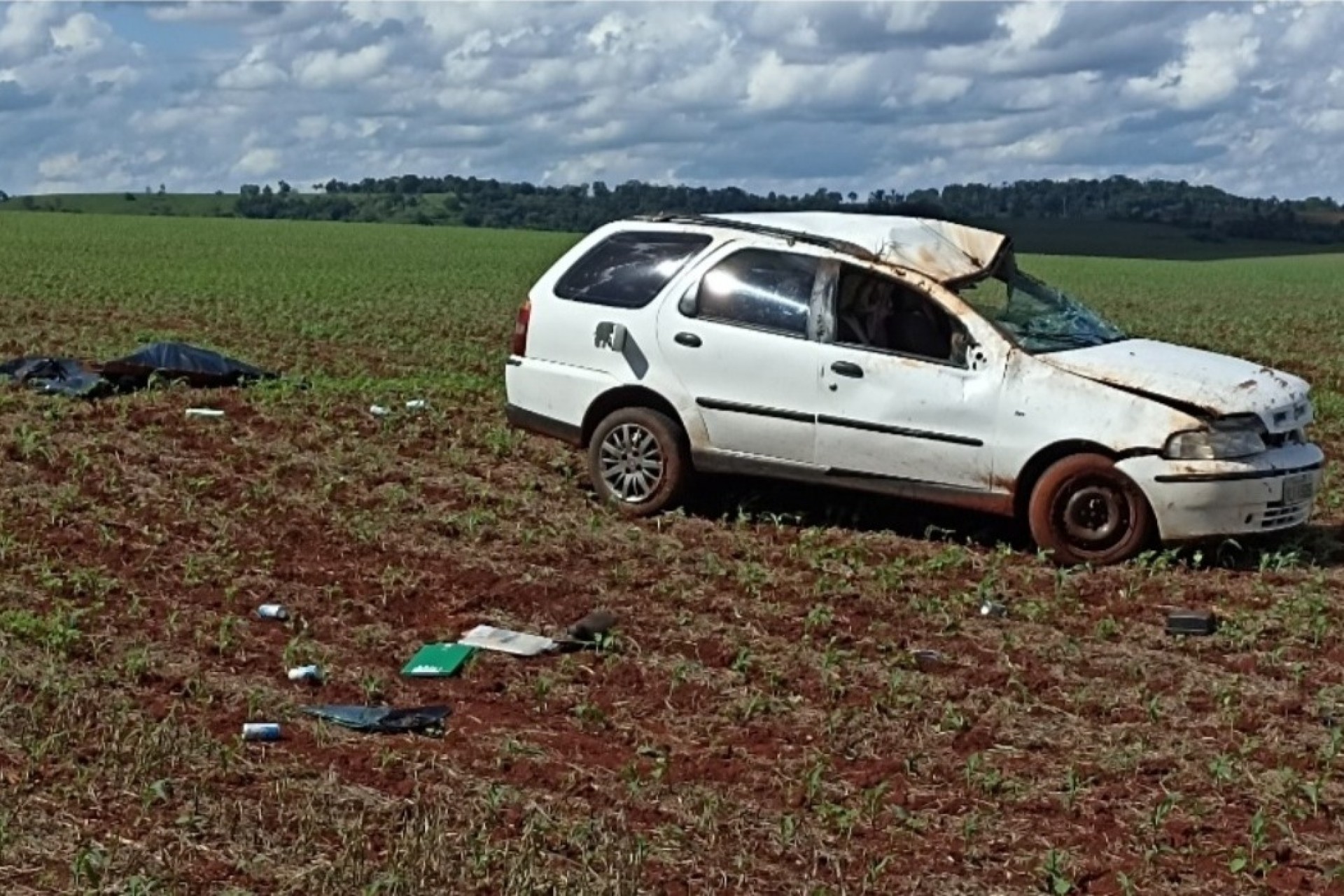 Mulher morre em grave acidente na estrada da São Lourenço em São Miguel do Iguaçu