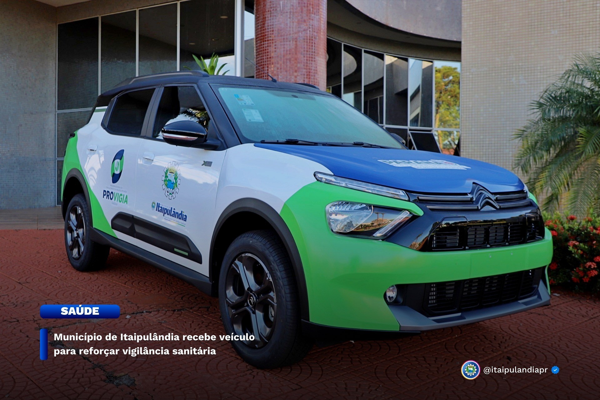 Município de Itaipulândia recebe veículo para reforçar vigilância sanitária