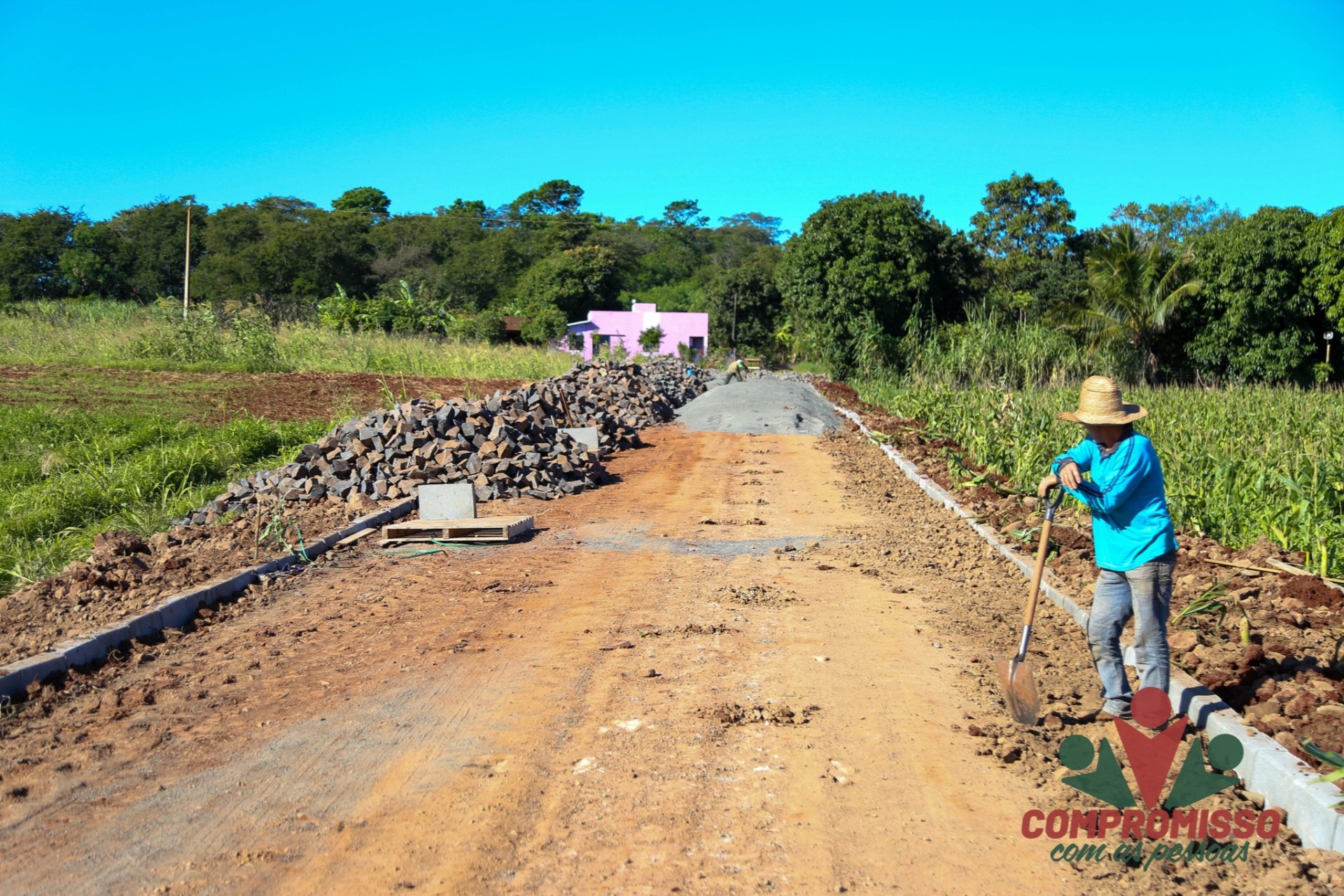 Obras de Pavimentação Poliédrica em Vista Alegre e Santa Cecília foram iniciadas