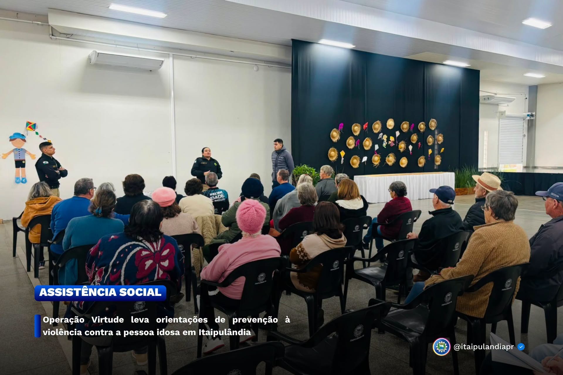 Operação Virtude leva orientações de prevenção à violência contra a pessoa idosa em Itaipulândia
