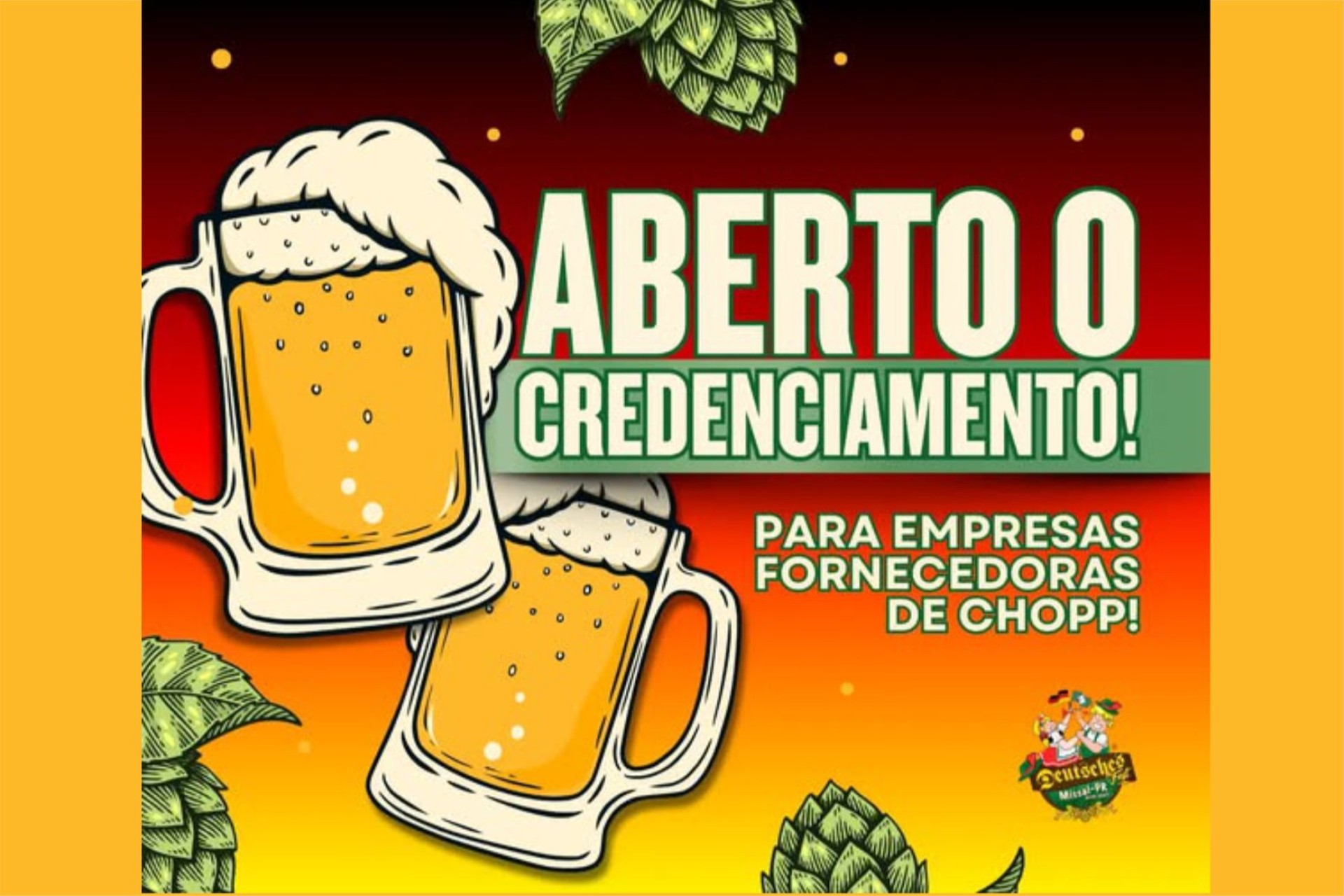 Organização da 23ª Deutsches Fest de Missal abre credenciamento para empresas fornecedoras de chopp