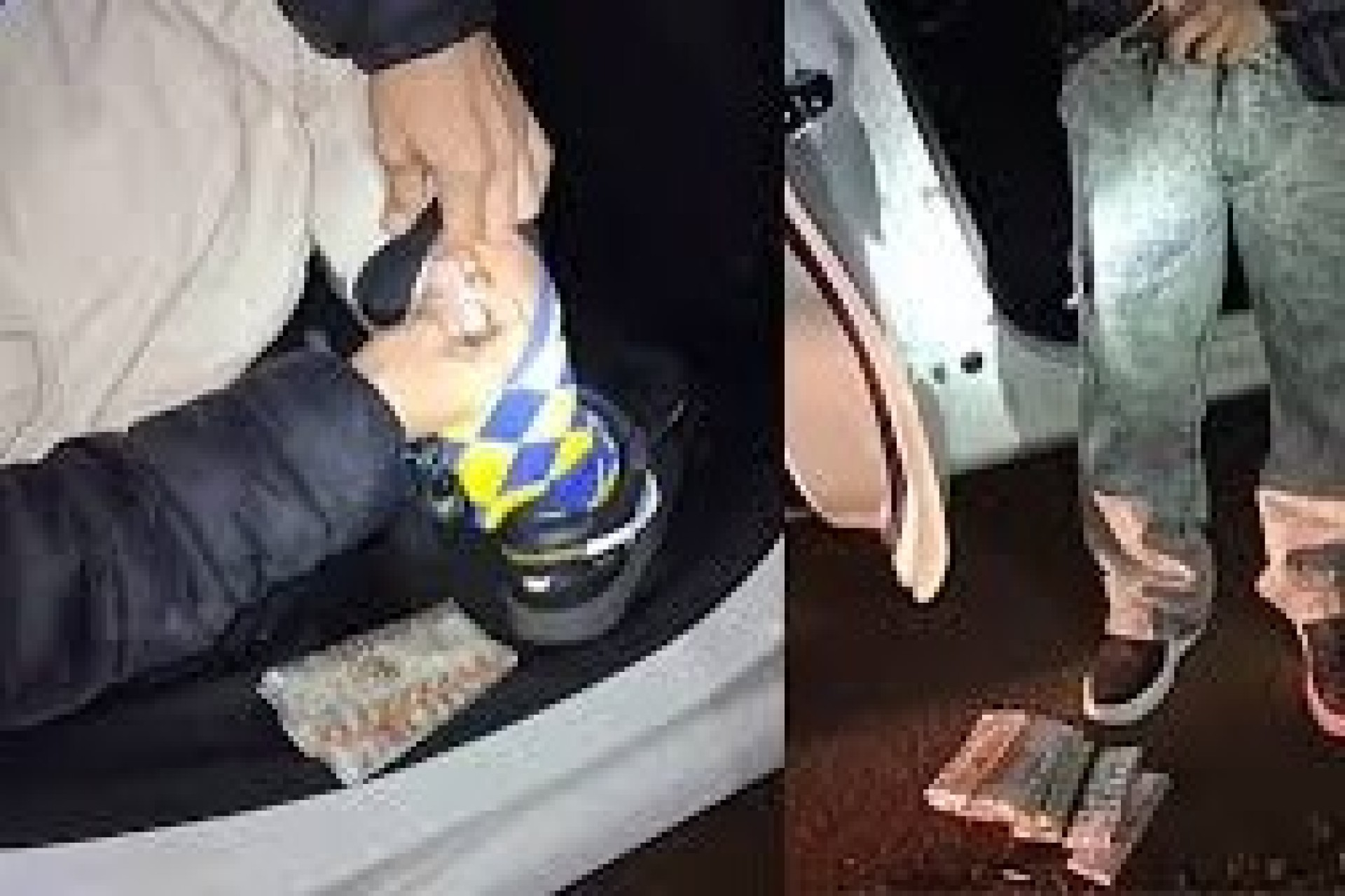 Pai, filhos e sobrinho são presos com emagrecedores escondidos em meias e cuecas na BR-277