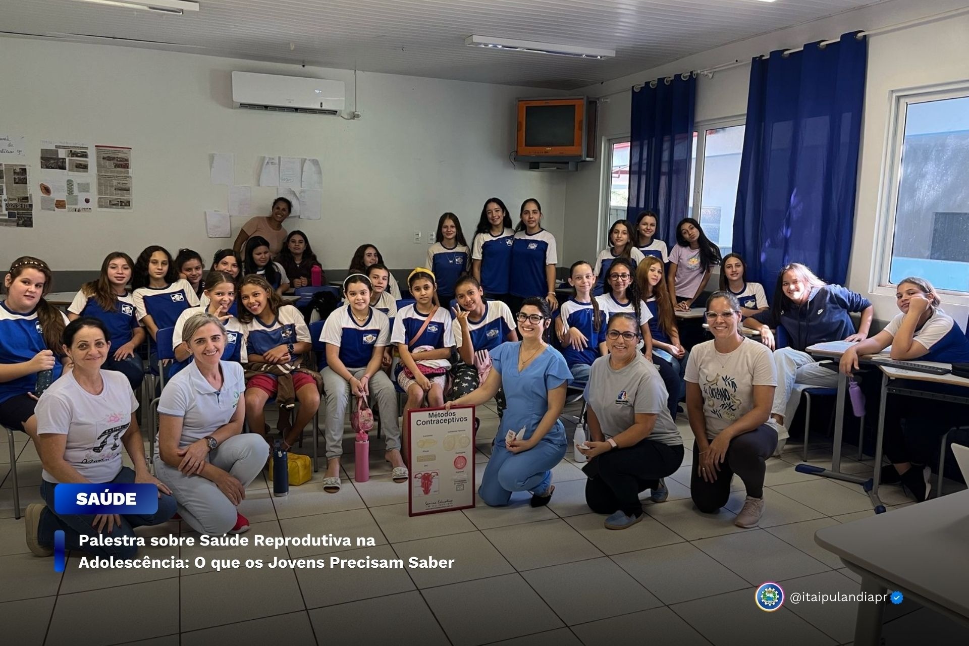 Palestra sobre Saúde Reprodutiva na Adolescência: O que os Jovens Precisam Saber