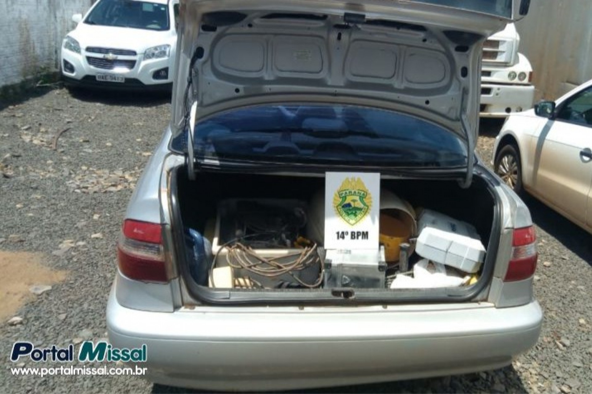 PM recupera Corolla roubado em São Miguel do Iguaçu