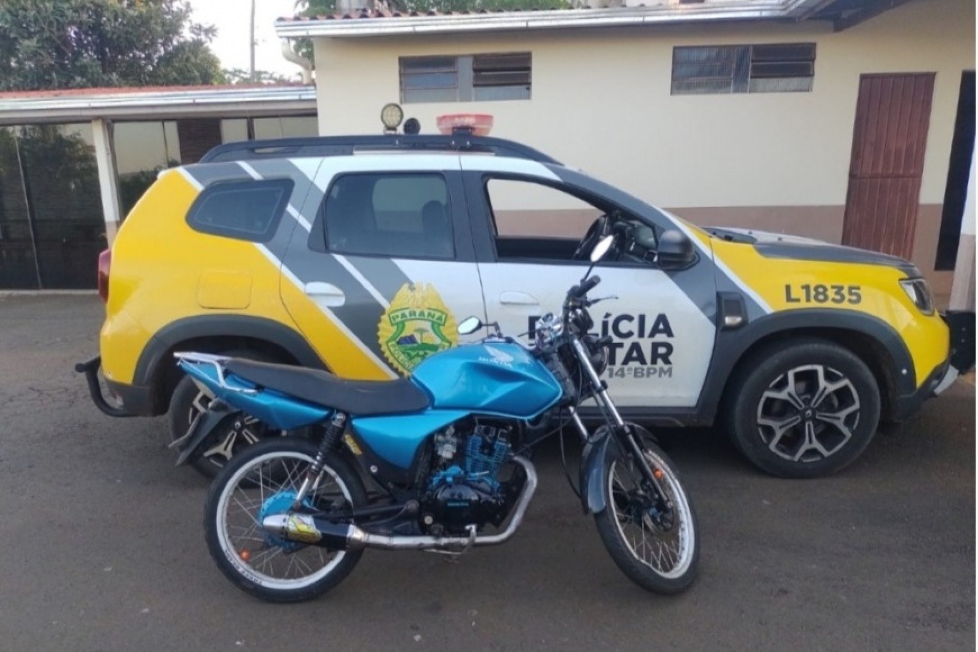 Polícia Militar apreende motocicleta com escapamento irregular em Missal