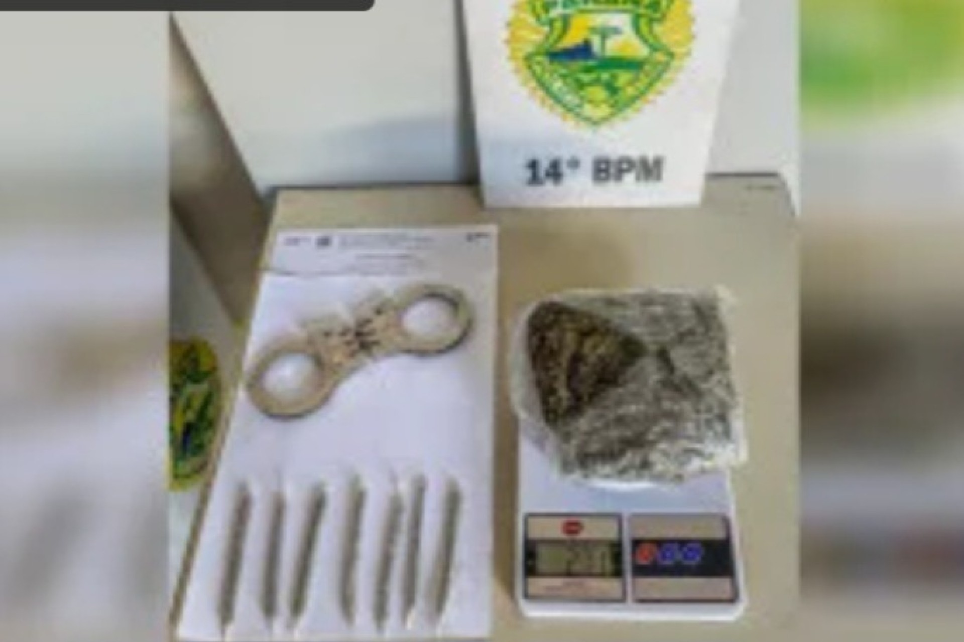 Polícia Militar cumpre mandado de prisão e apreende drogas na PR-495