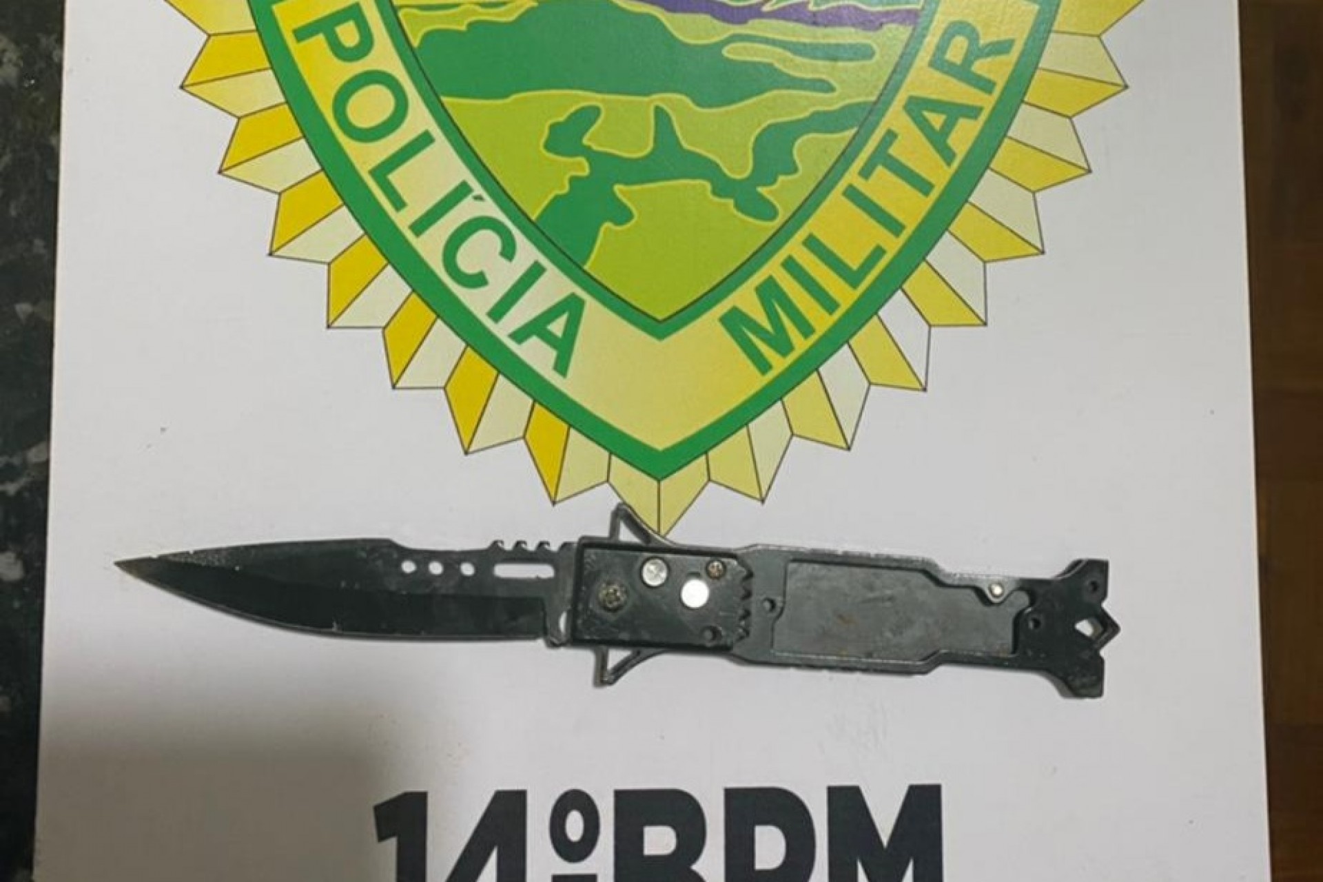 Polícia Militar de Itaipulândia apreende adolescente que portava canivete em colégio