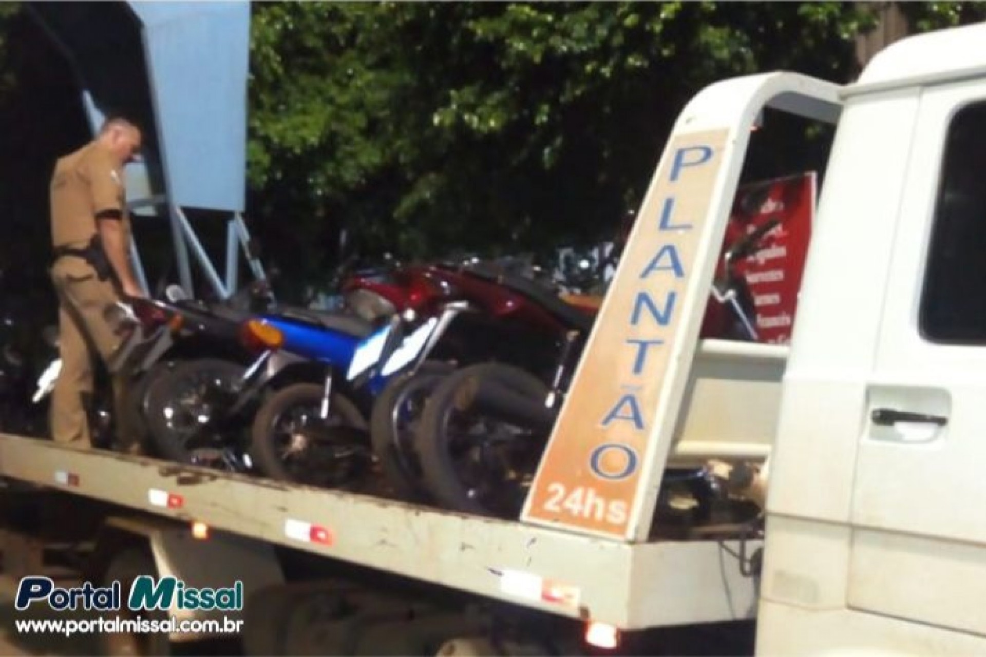 Policia Militar de Itaipulândia apreende seis motocicletas no Balneário Jacutinga