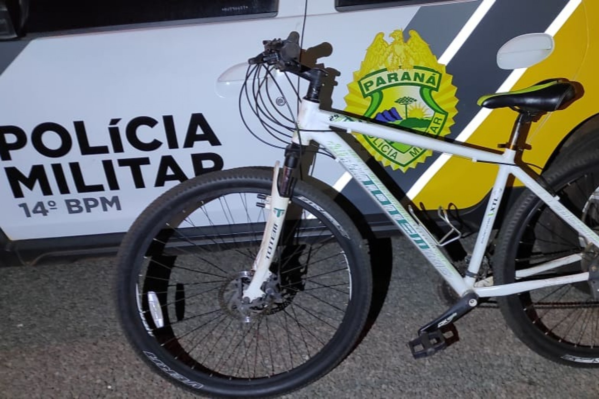 Polícia Militar de Itaipulândia em rápida ação prende ladrão e recupera bicicleta
