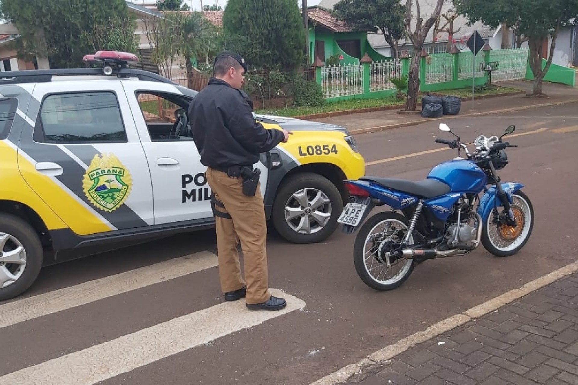 Policia Militar de Itaipulândia intensifica abordagens a motocicletas barulhentas