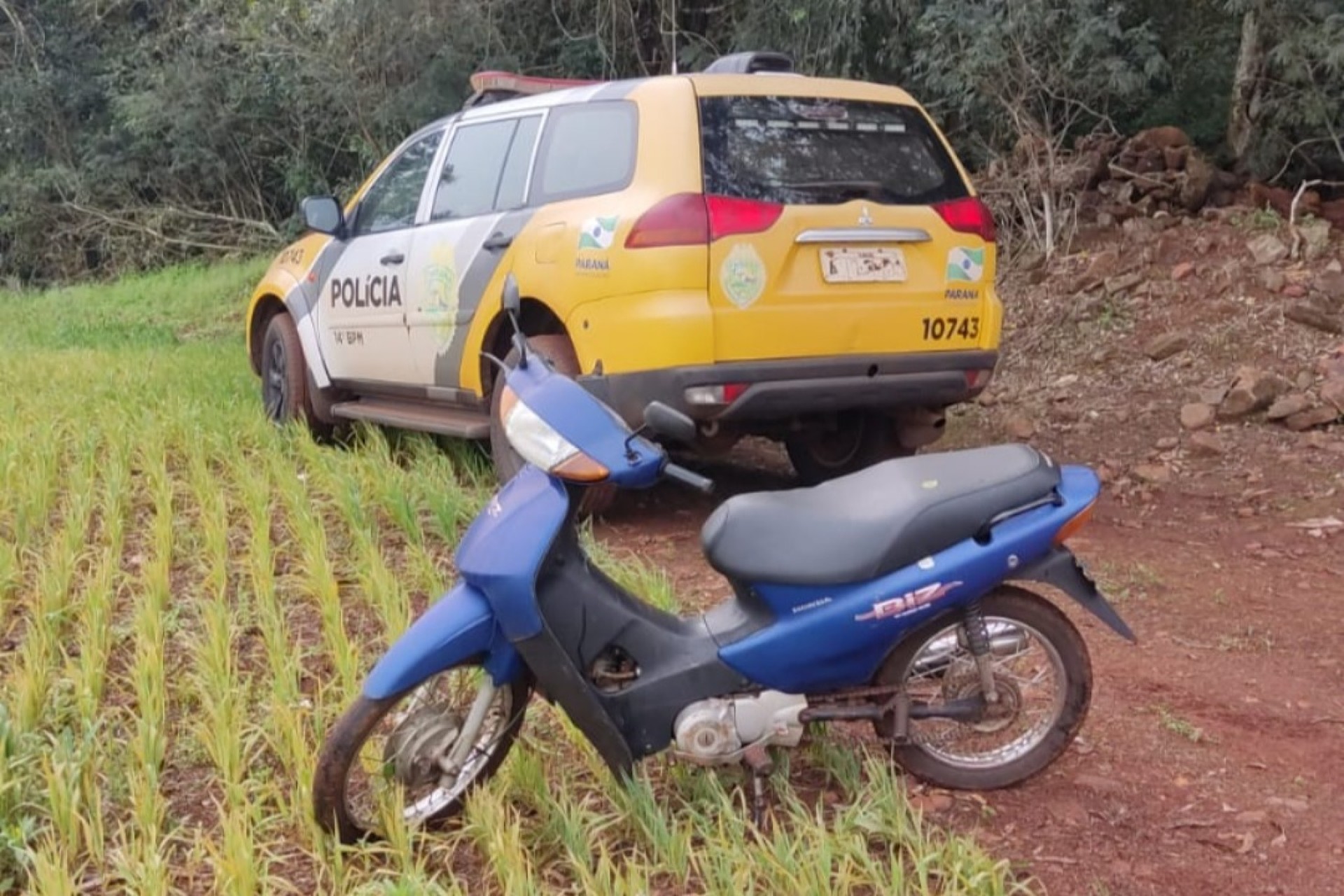 Polícia Militar de Missal recupera Honda Biz furtada