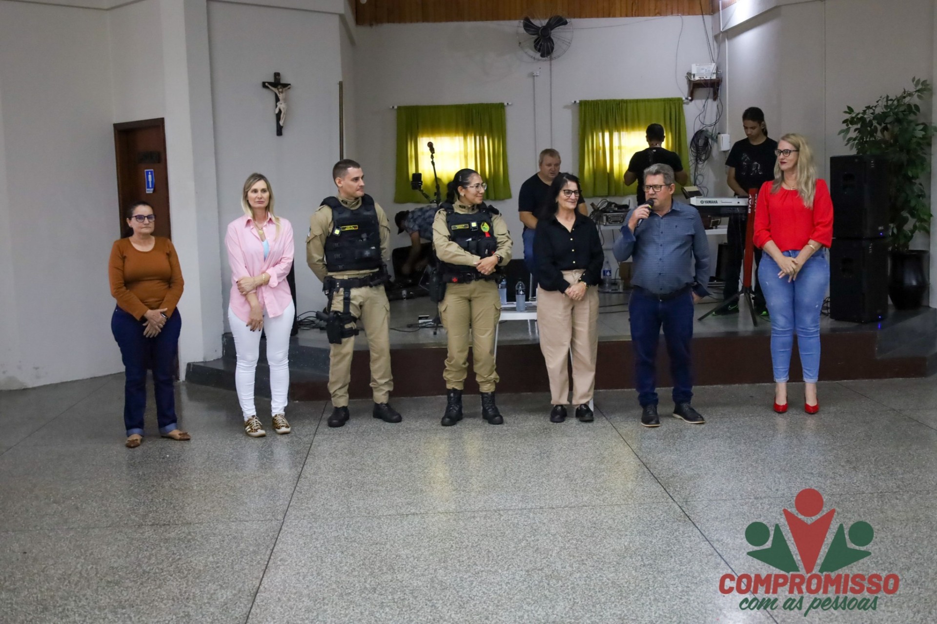 Policiais integrantes a Patrulha Maria da Penha realizam palestra para Idosos em Missal