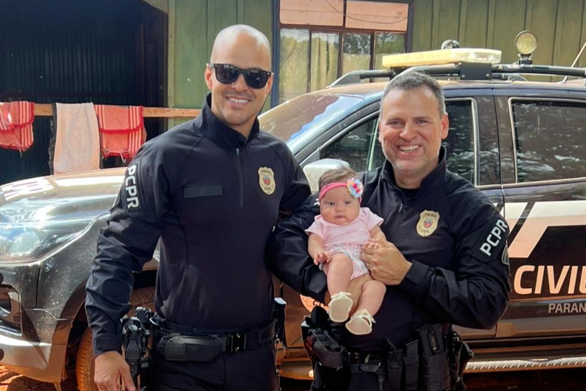 Policial Civil salva criança de engasgo logo após apreensão de drogas em São Miguel do Iguaçu