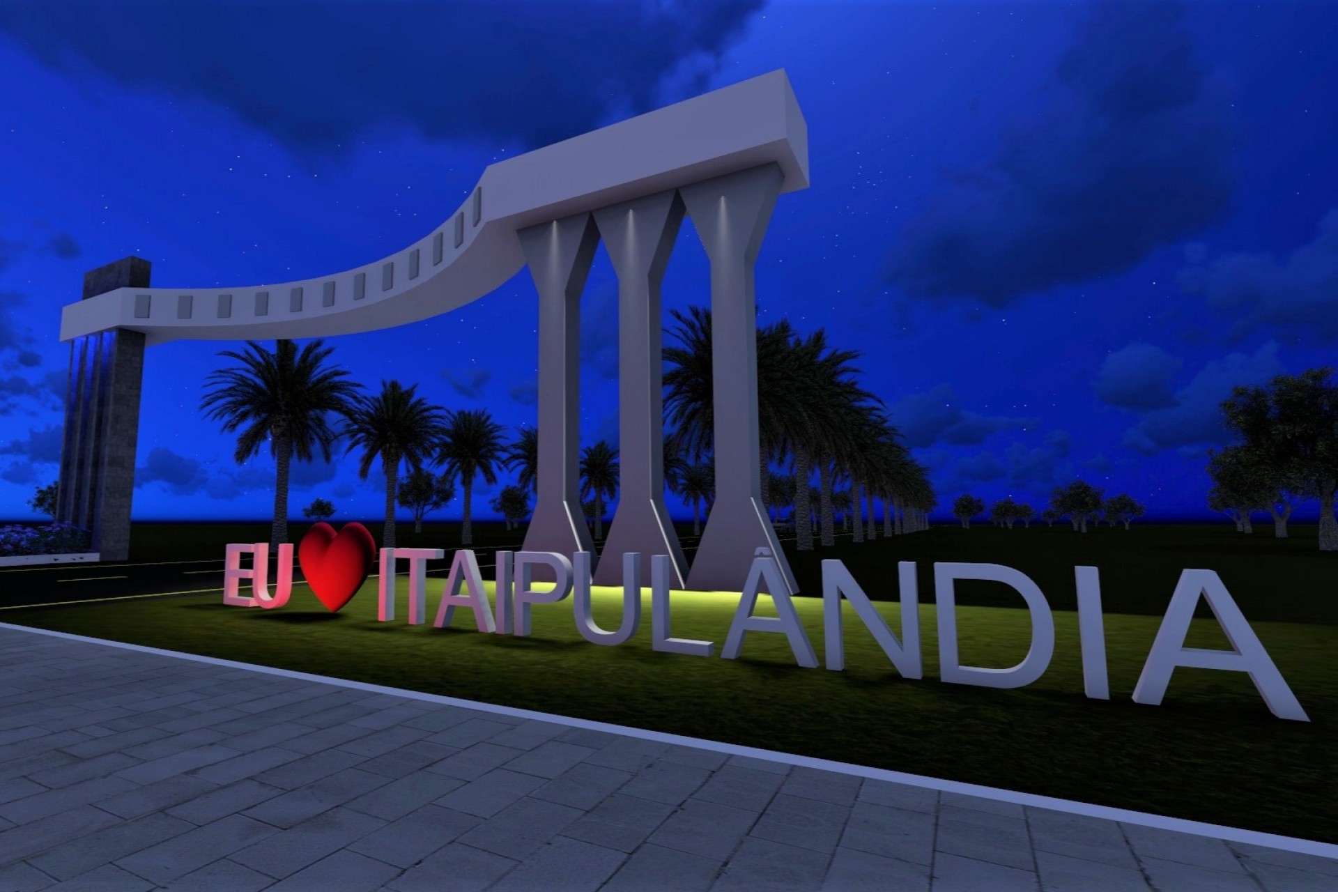 Portal de entrada de Itaipulândia integra ações de embelezamento e atrações turísticas