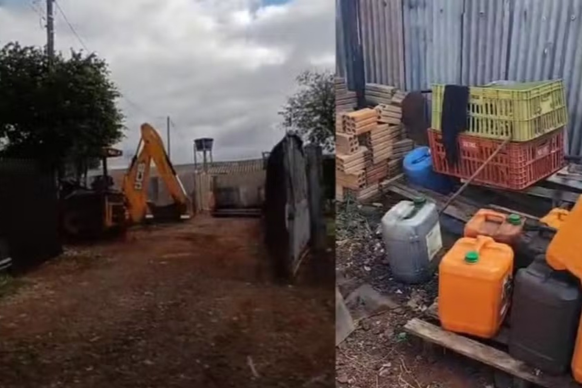 PR: Retroescavadeira da prefeitura é flagrada desviando rota e operador é preso por desvio de diesel