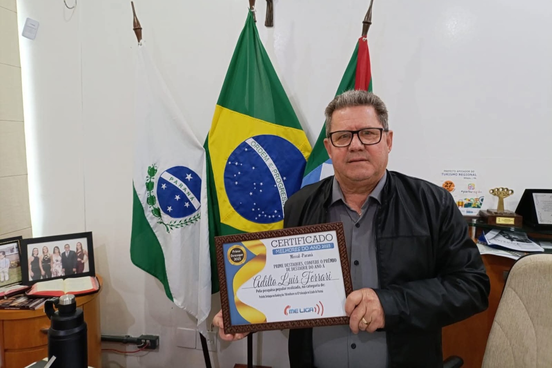 Prefeito de Missal conquista 2ª colocação no ranking dos 100 melhores prefeitos do Paraná