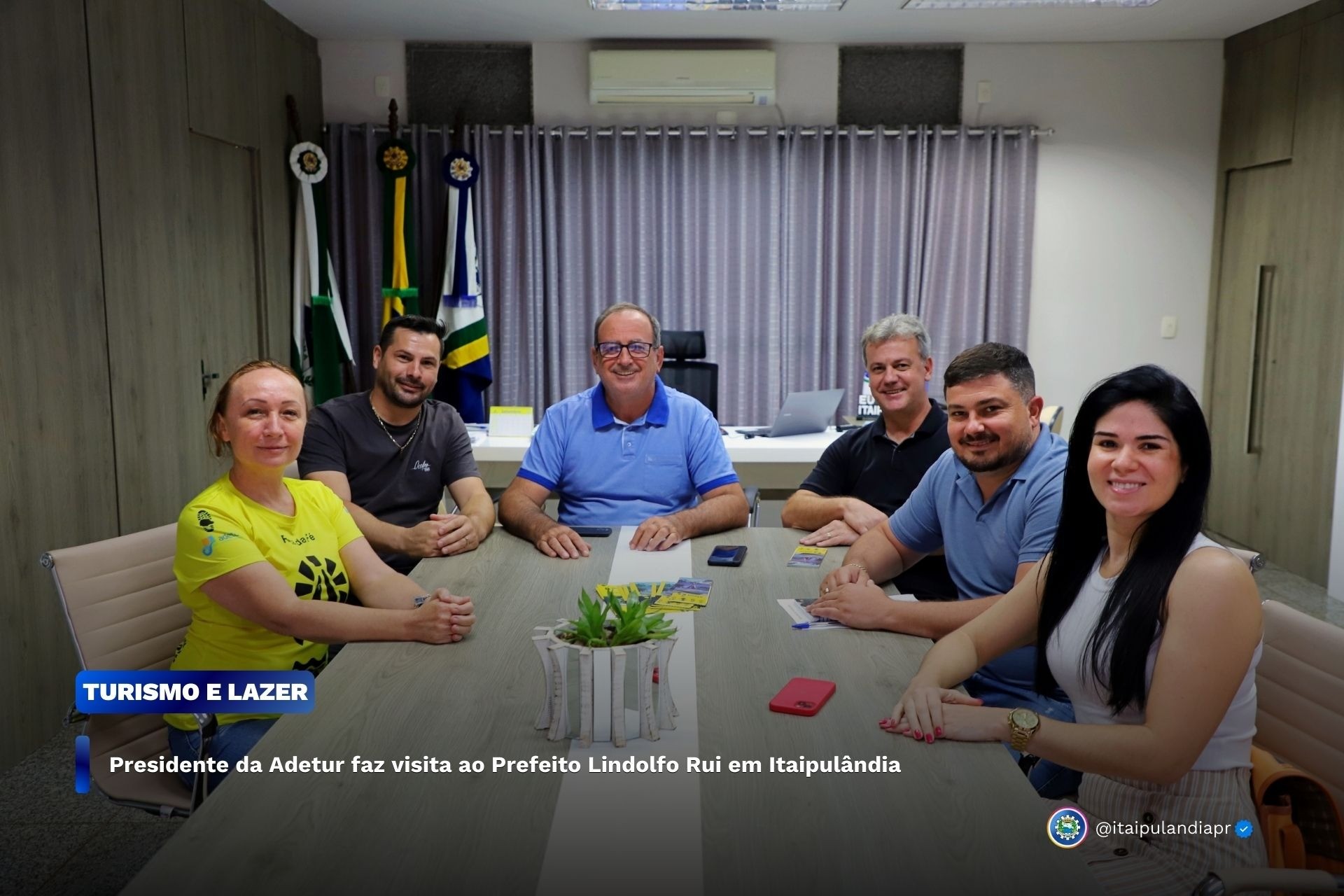 Presidente da Adetur faz visita ao Prefeito Lindolfo Rui em Itaipulândia