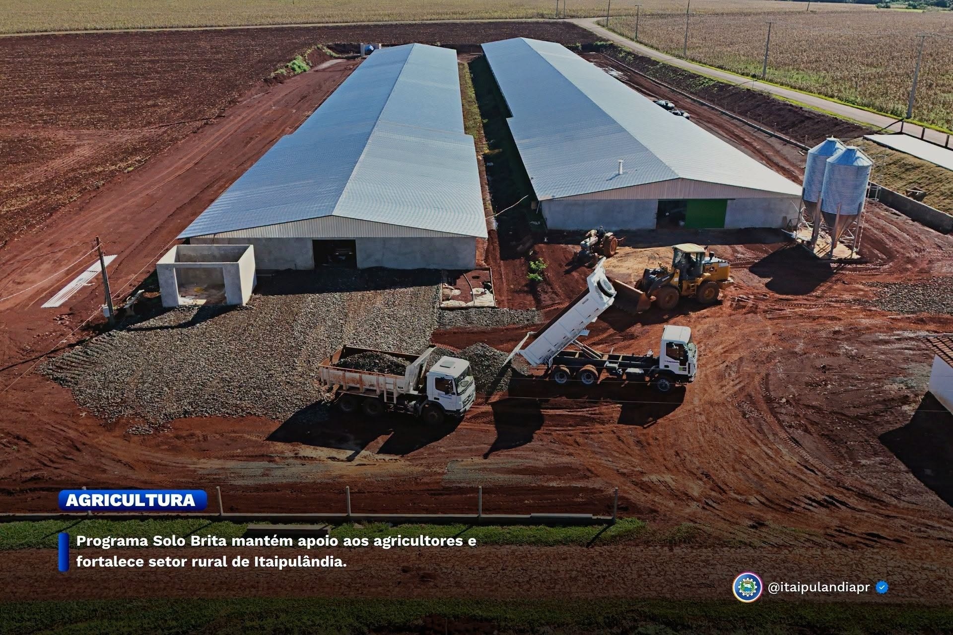 Programa Solo Brita mantém apoio aos agricultores e fortalece setor rural de Itaipulândia.