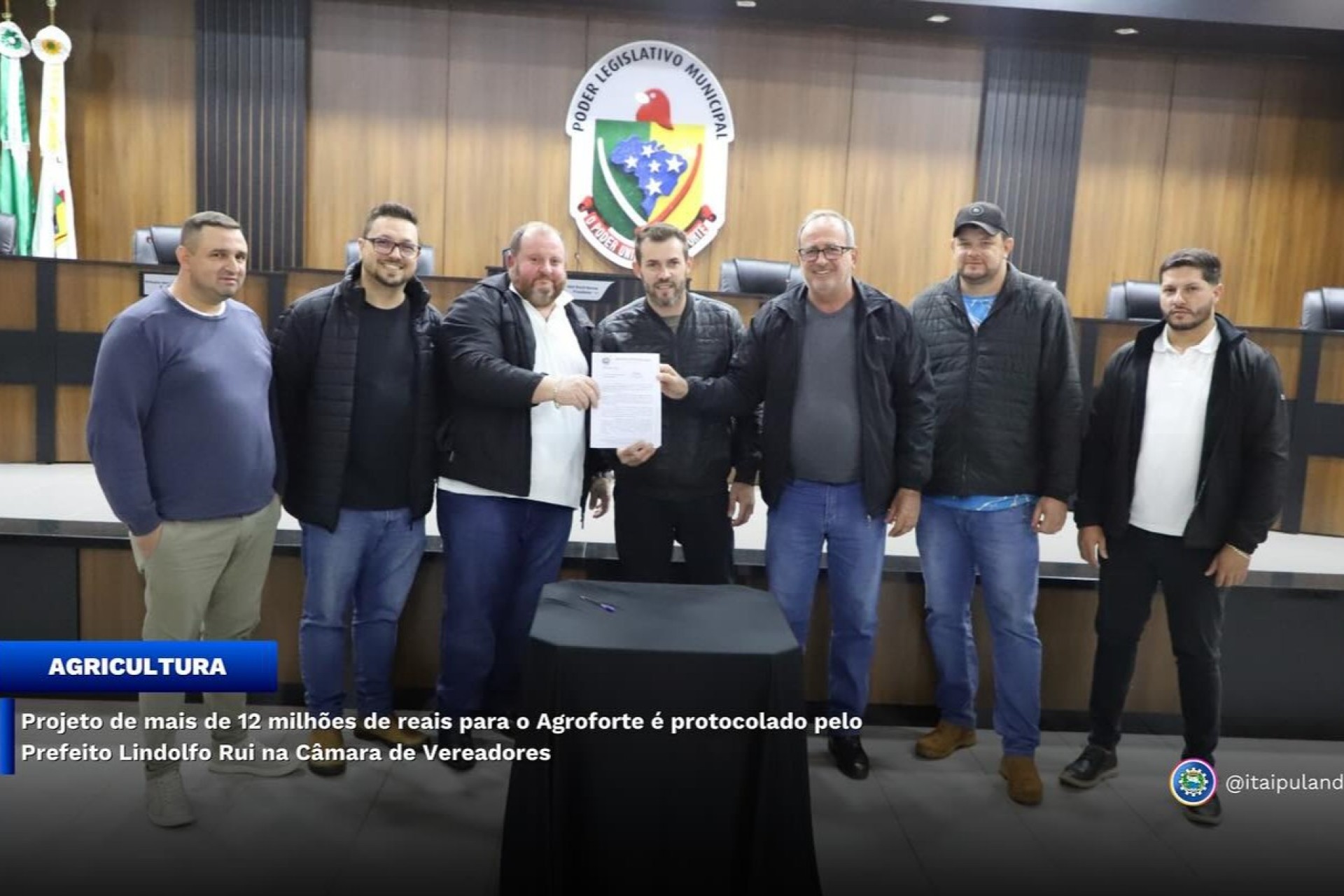 Projeto de mais de 12 milhões de reais para o Agroforte é protocolado pelo Prefeito Lindolfo Rui