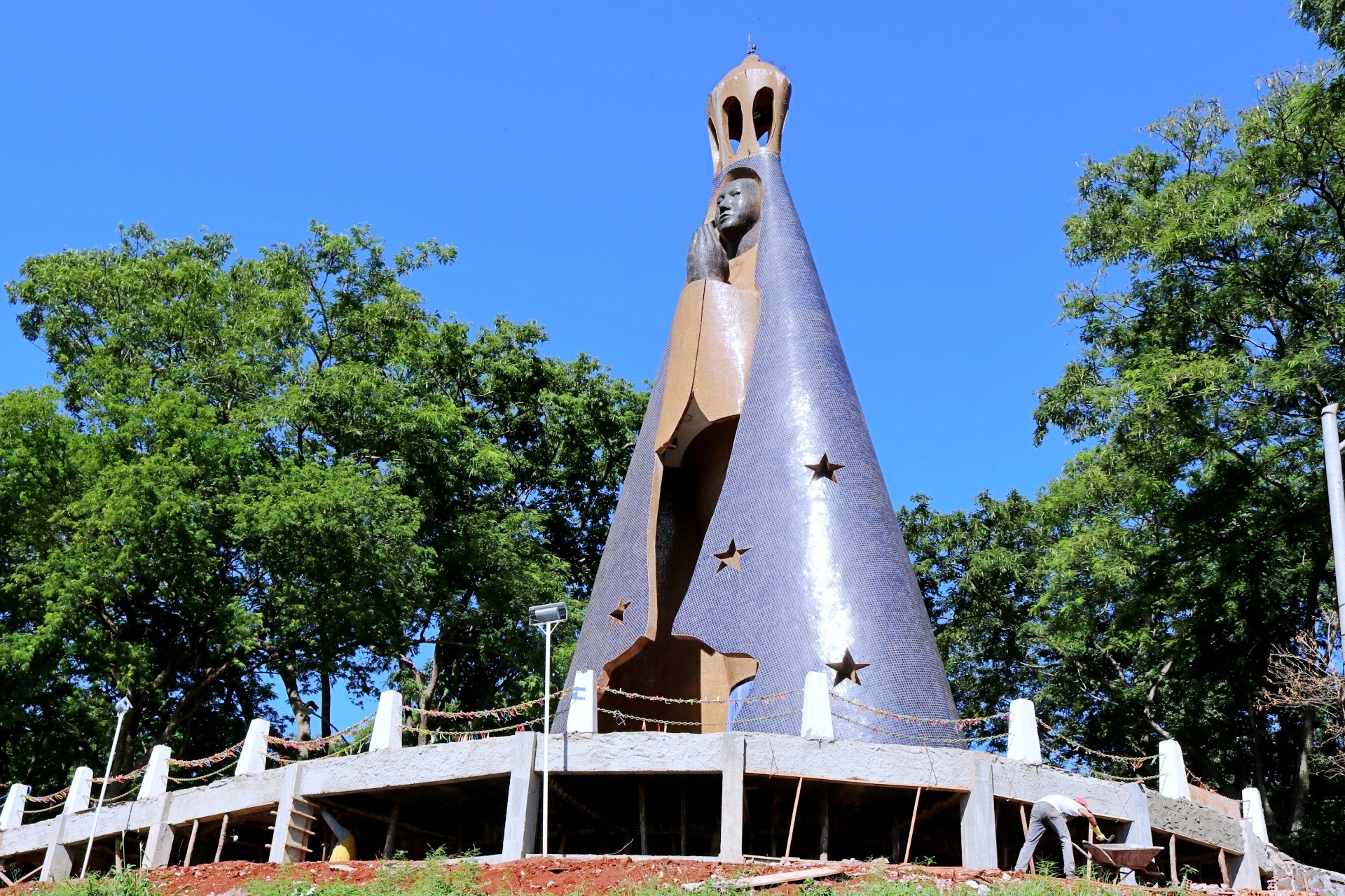 Reforma no Monumento Nossa Senhora Aparecida irá garantir mais segurança para os visitantes