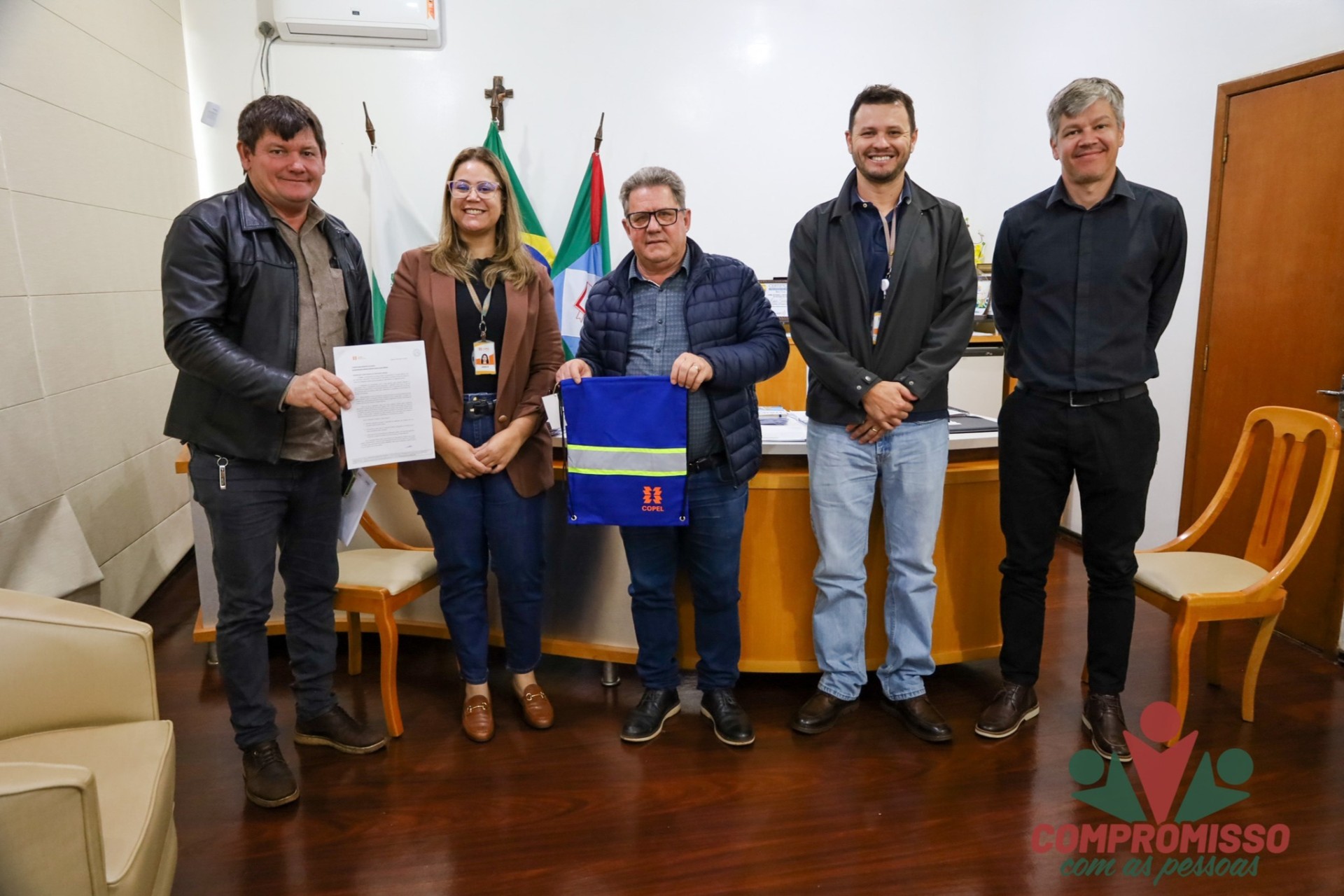 Representantes da Copel estiveram reunidos com prefeito de Missal