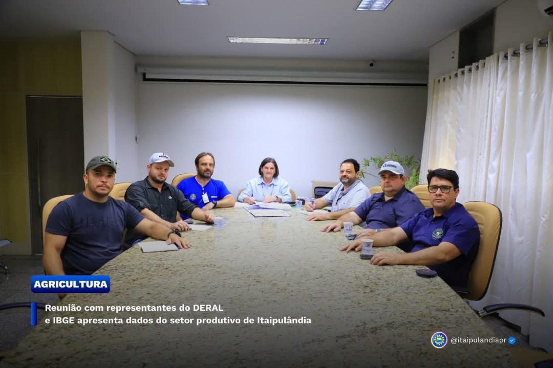 Reunião com representantes do DERAL e IBGE apresenta dados do setor produtivo de Itaipulândia