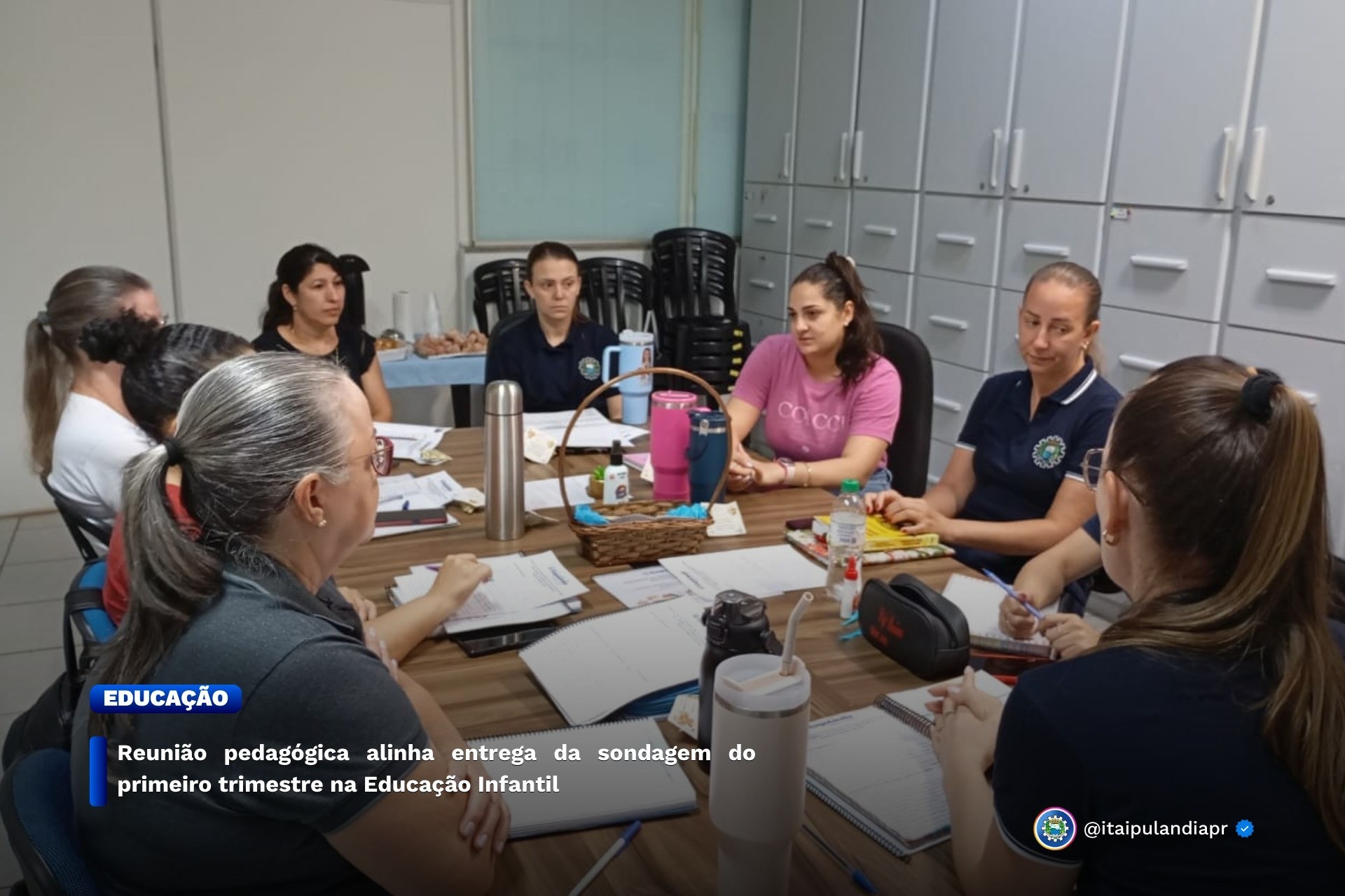 Reunião pedagógica alinha entrega da sondagem do primeiro trimestre na Educação Infantil