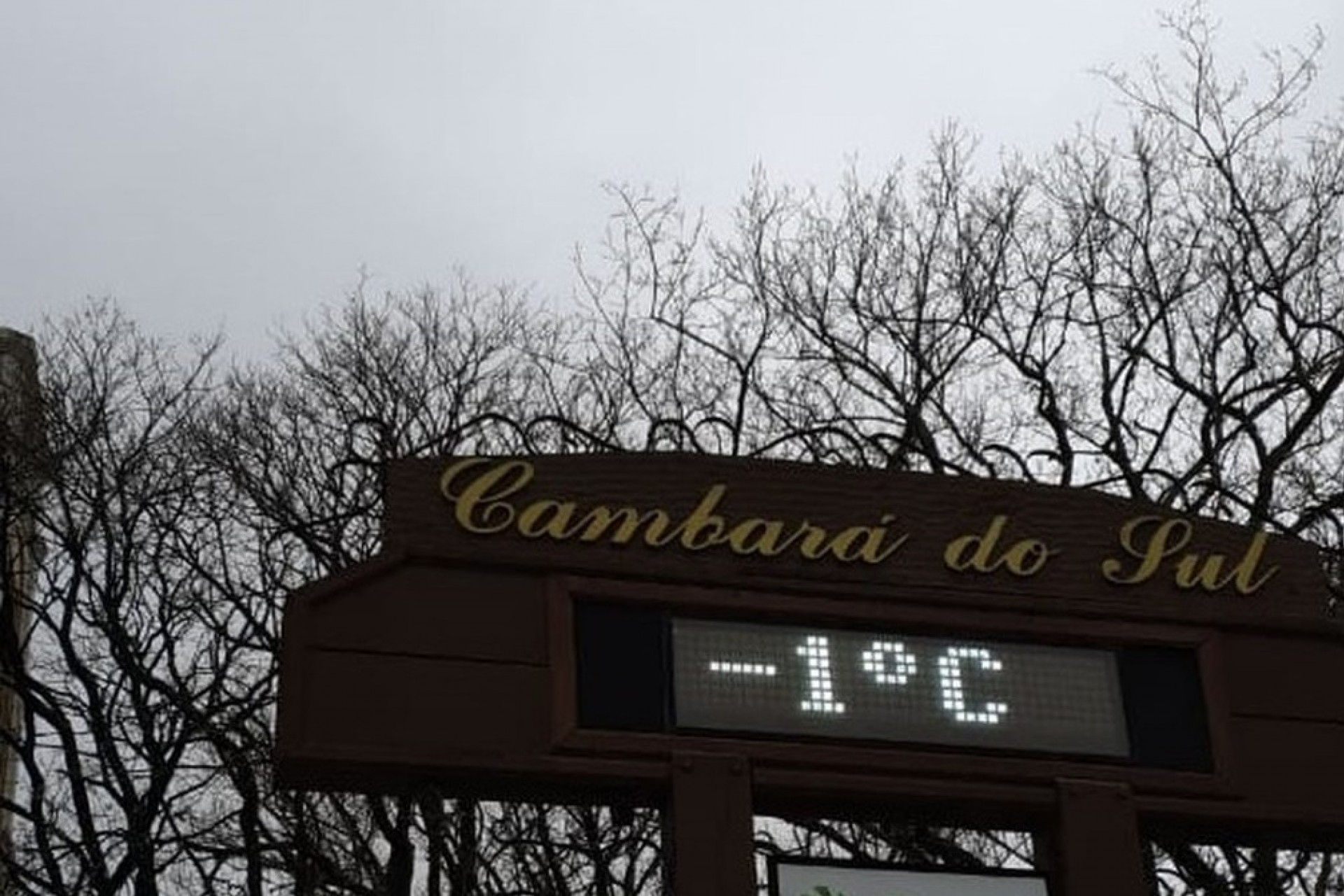 RS amanhece com -1°C; há chance de neve na próxima madrugada