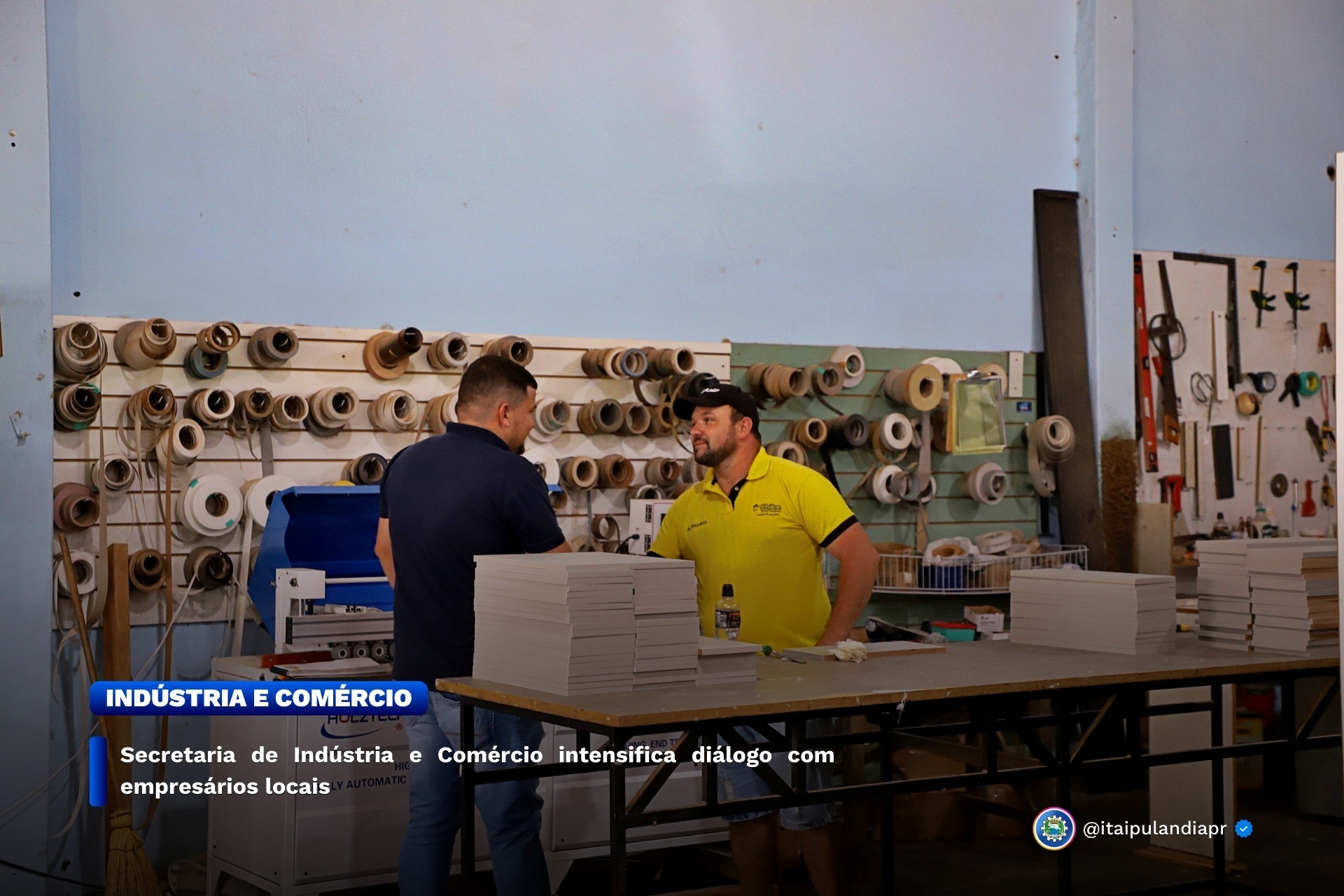 Secretaria de Indústria e Comércio intensifica diálogo com empresários locais