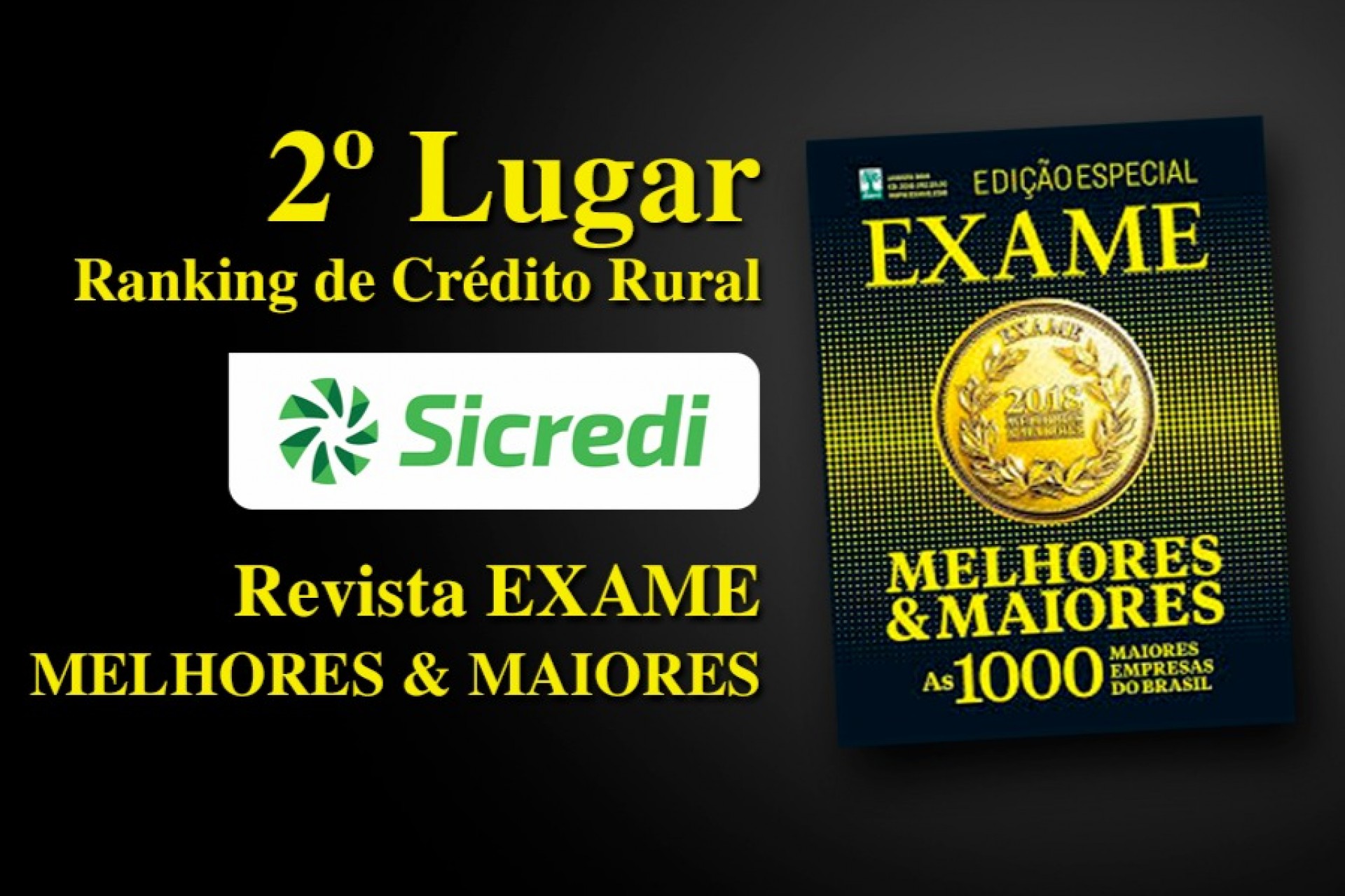 Sicredi conquista 2º lugar no ranking de Crédito Rural do anuário Melhores & Maiores 2019