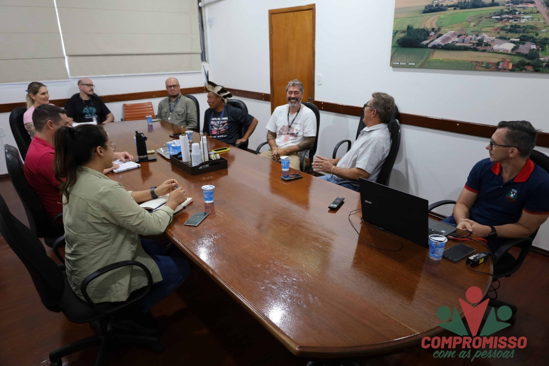 Situação indígena em Missal é discutida com representantes da Itaipu Binacional e Funai