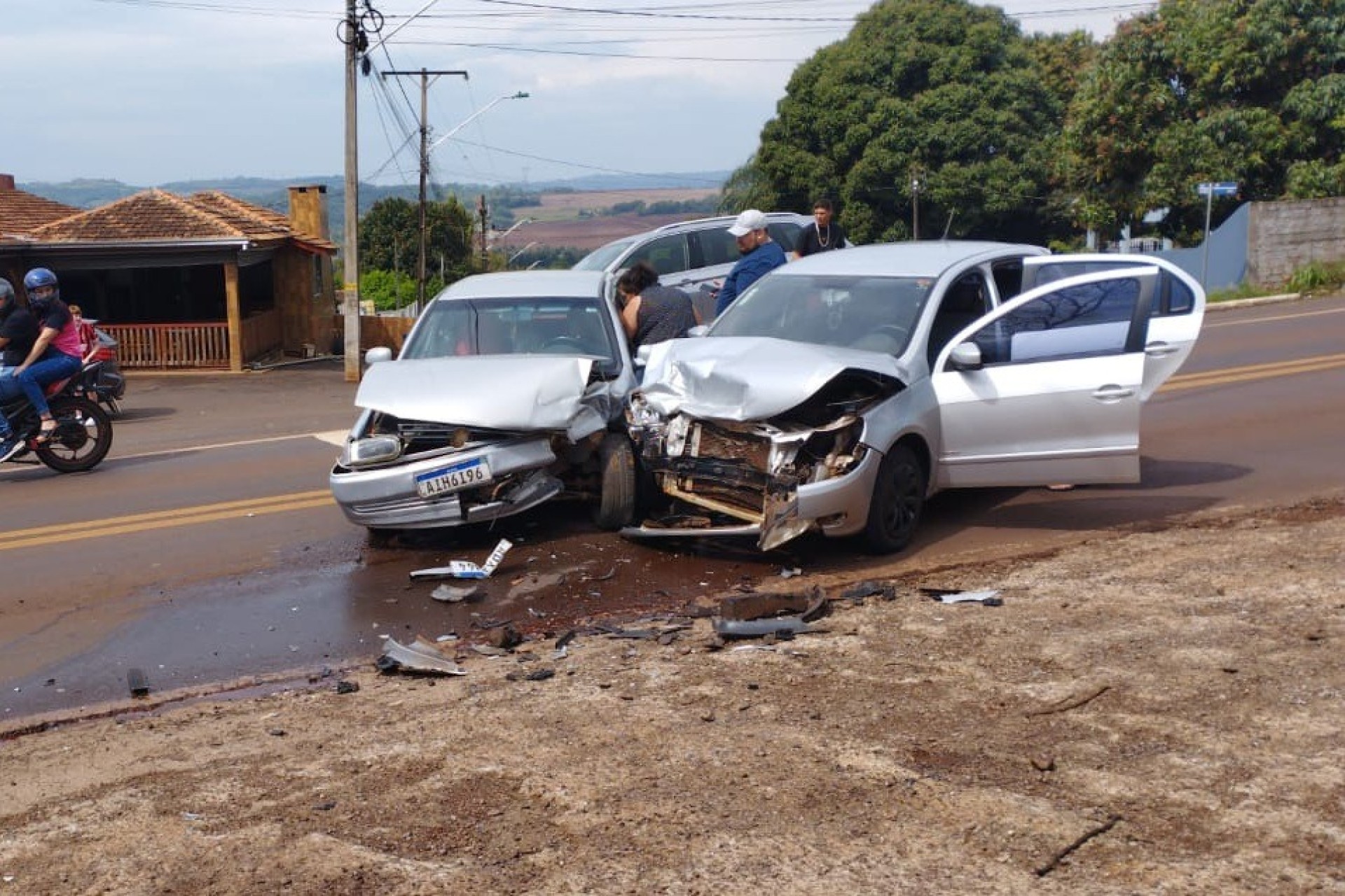 Acidente foi registrado na PR-495 no distrito do Portão do Ocoí em Missal