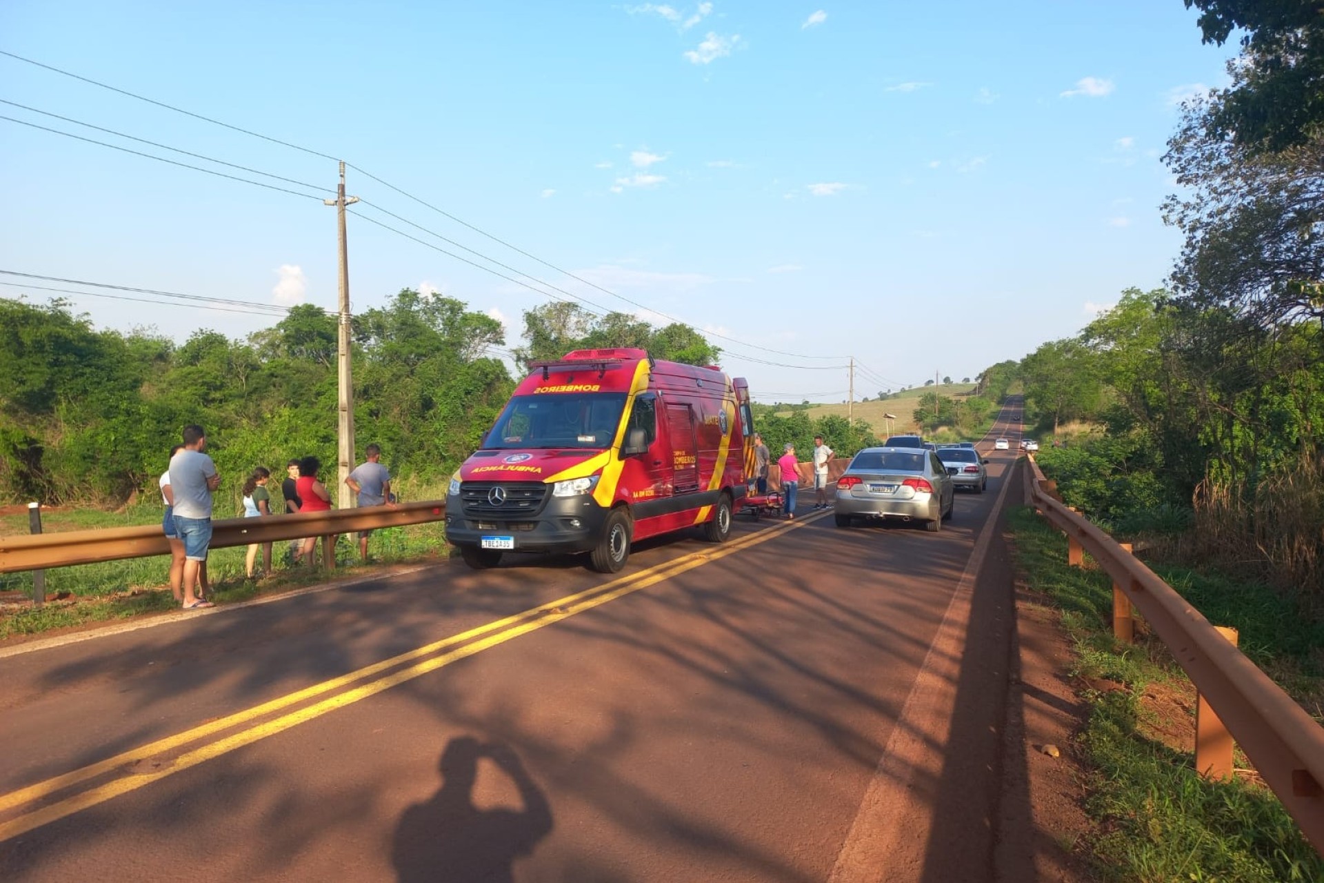 Um grave acidente foi registrado na tarde de hoje na PR-495 em Missal