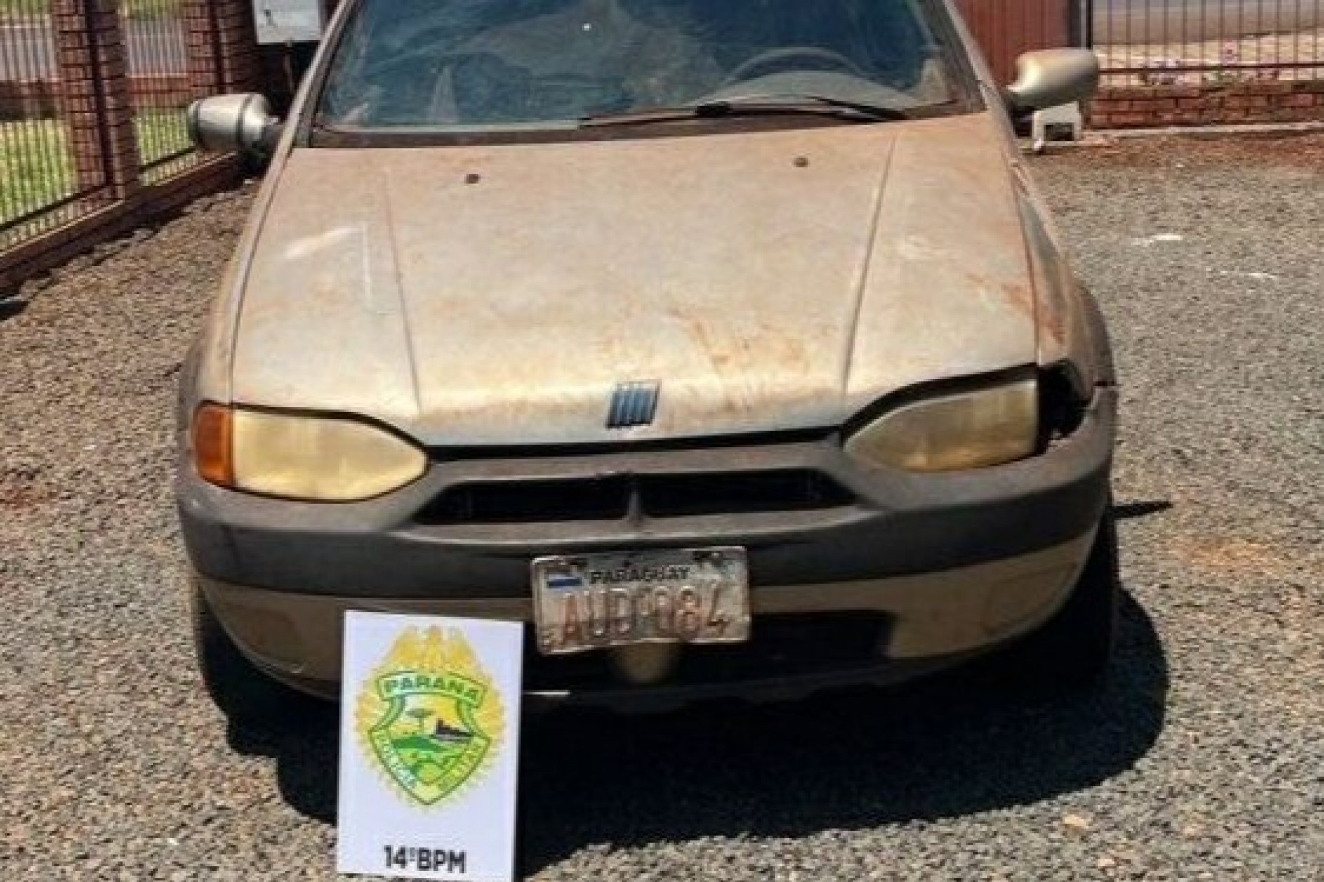 Veículo furtado há 16 anos no Paraguai é recuperado pela PM de Itaipulândia